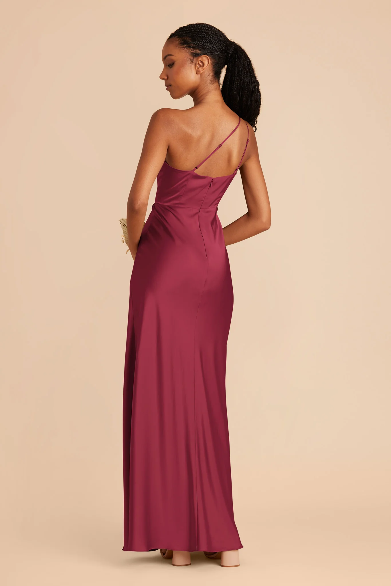 Kensie Matte Satin Dress - Berry - Image 4
