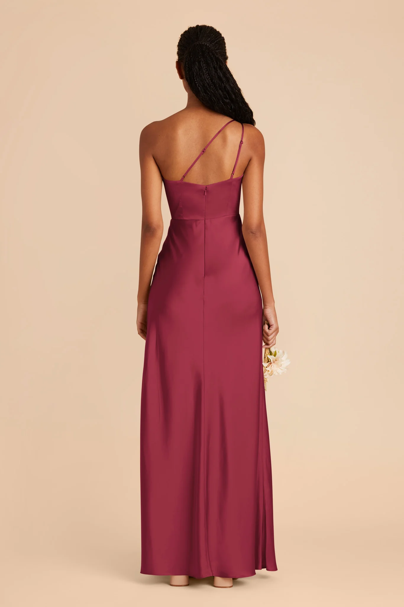 Kensie Matte Satin Dress - Berry - Image 5