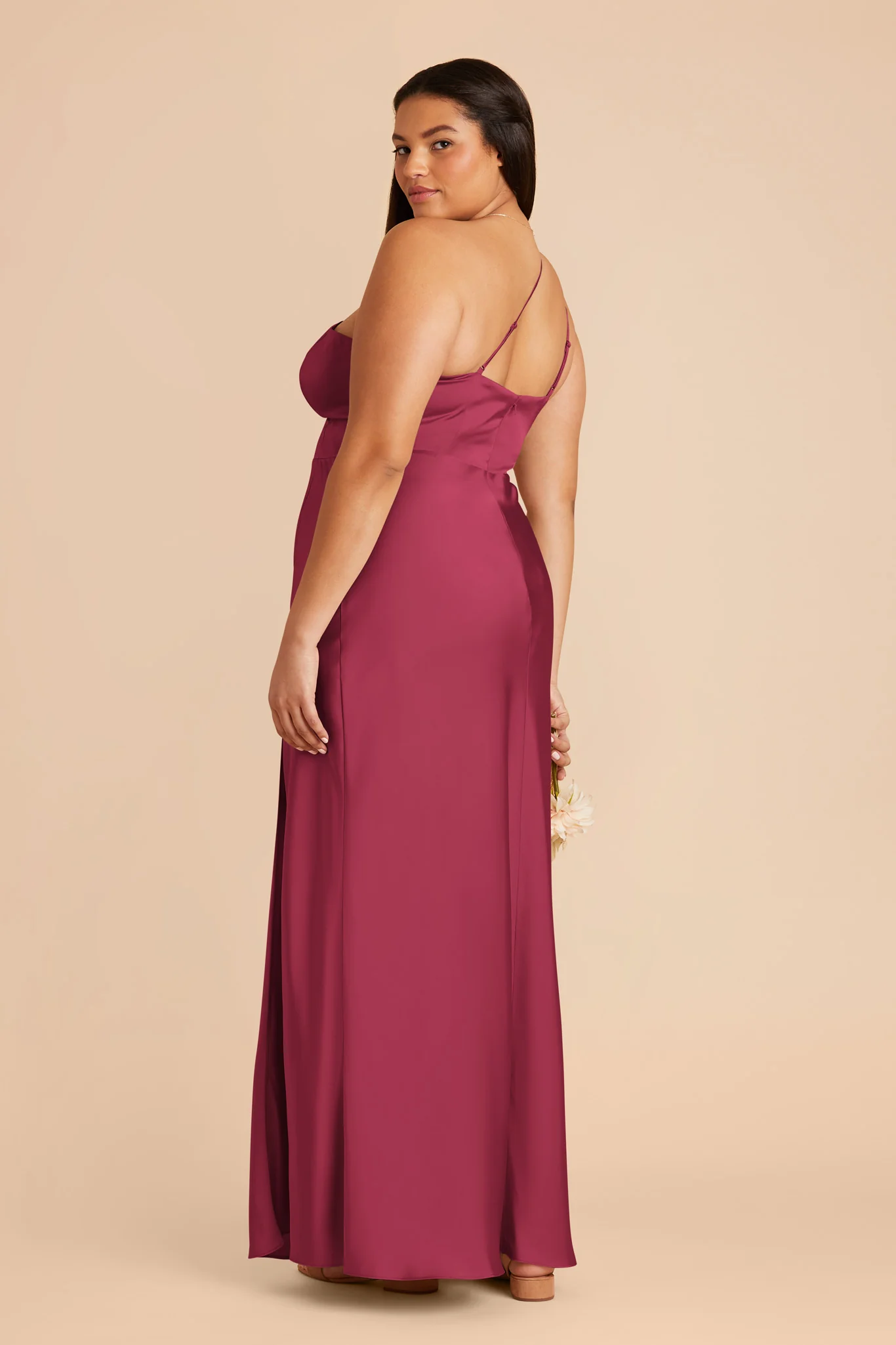 Kensie Matte Satin Dress - Berry - Image 6