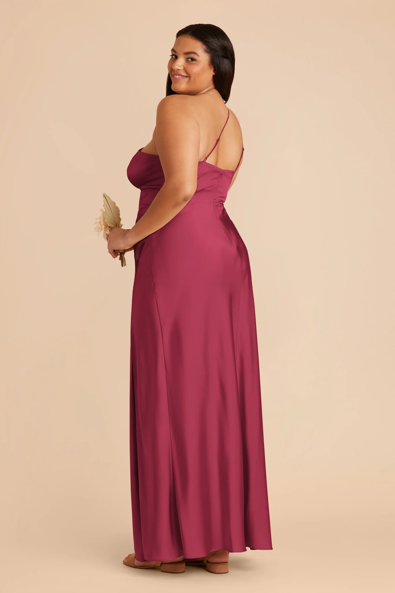 Kensie Matte Satin Dress - Berry - Image 7