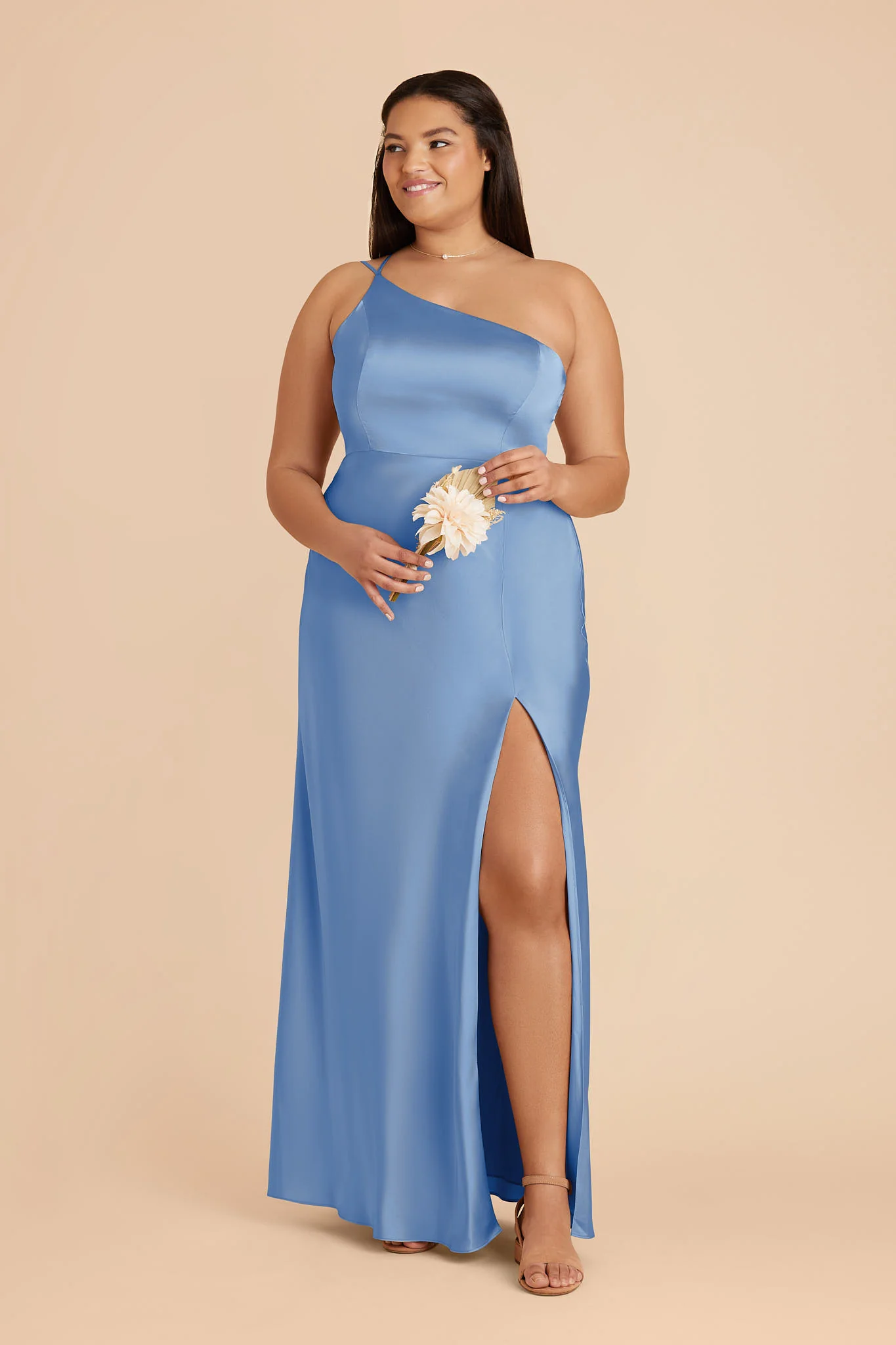 Kensie Matte Satin Dress - Bluebell - Image 2