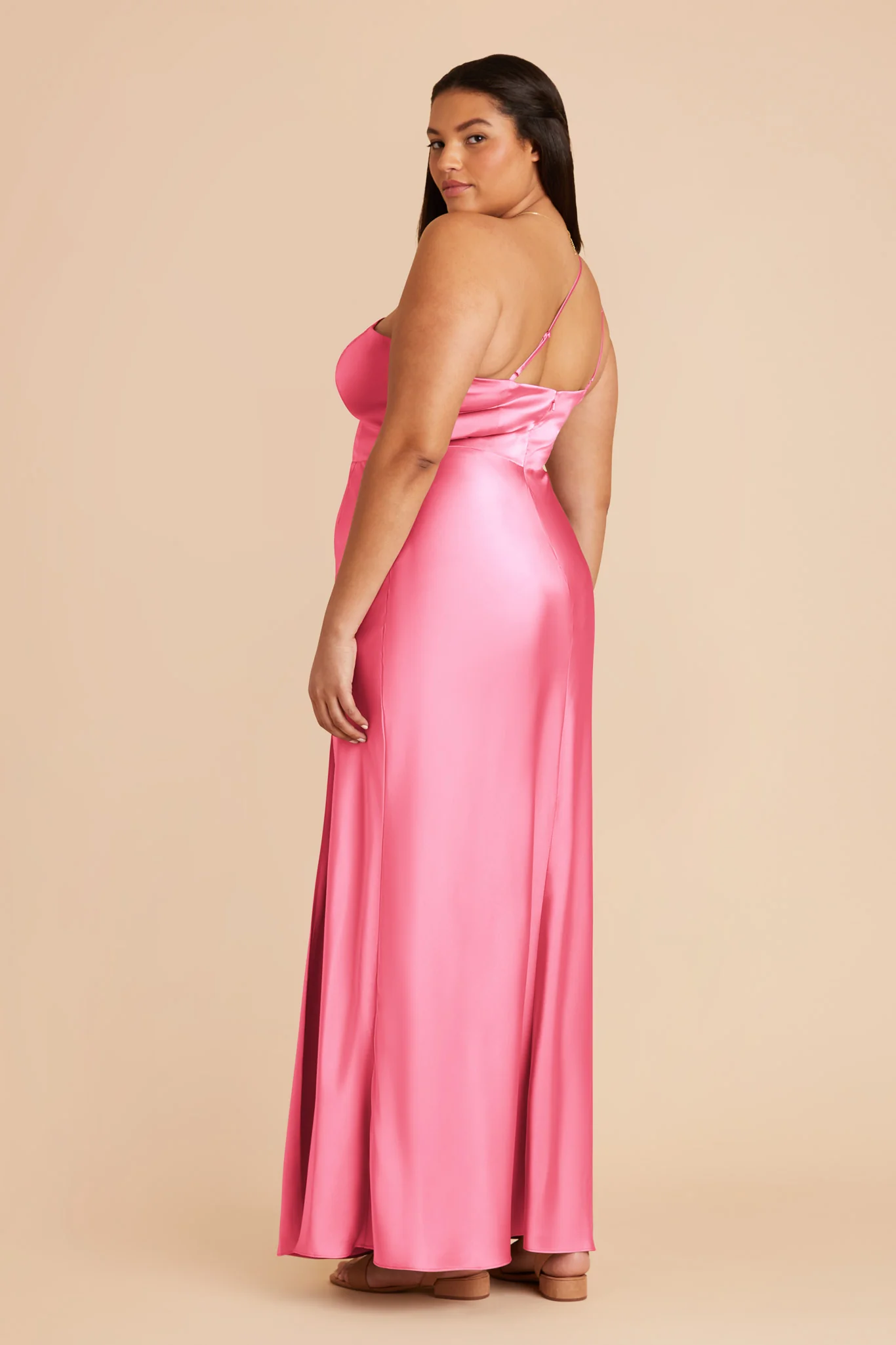 Kensie Matte Satin Dress - Bon Bon Pink - Image 10