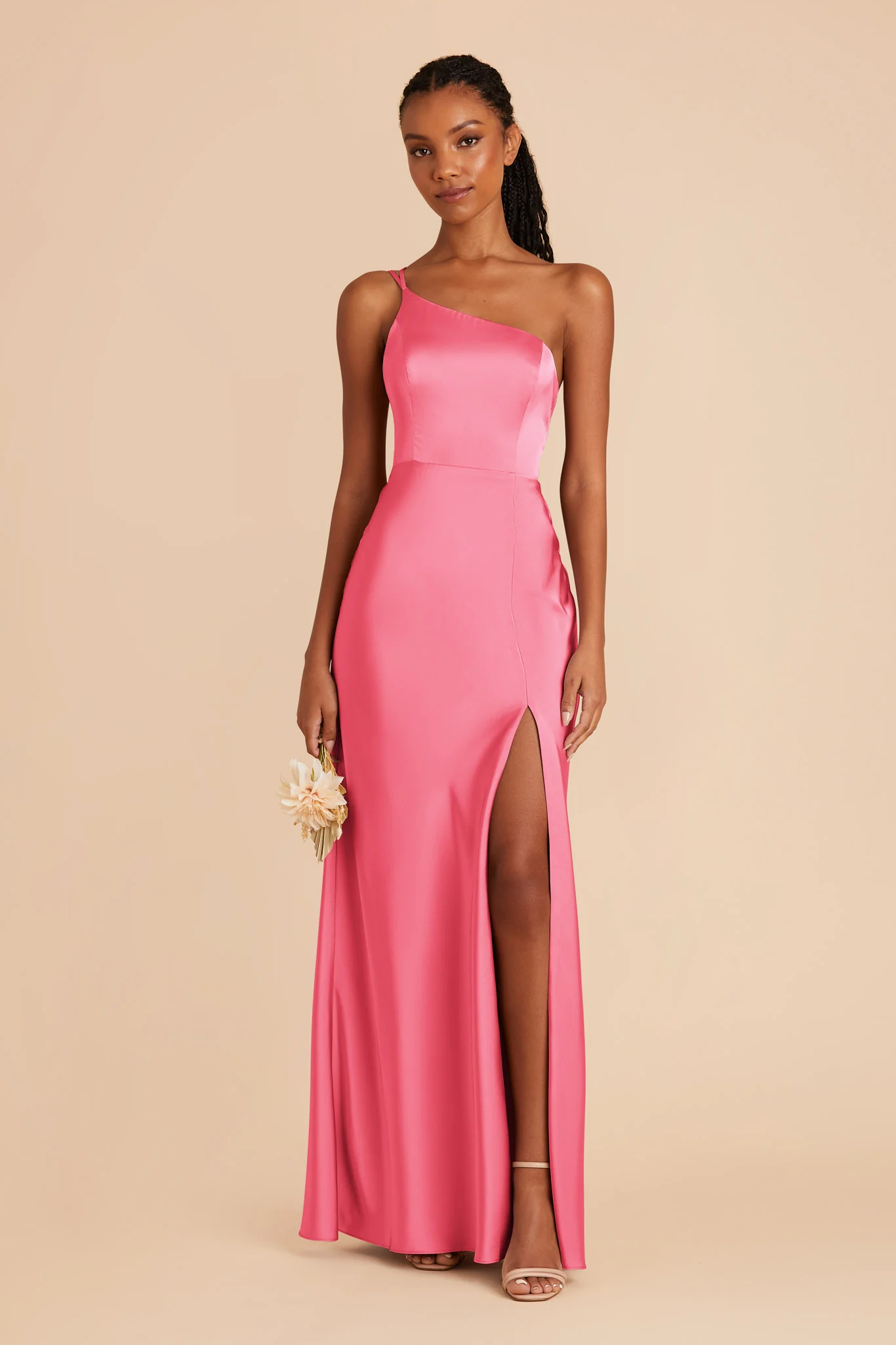 Kensie Matte Satin Dress - Bon Bon Pink - Image 3