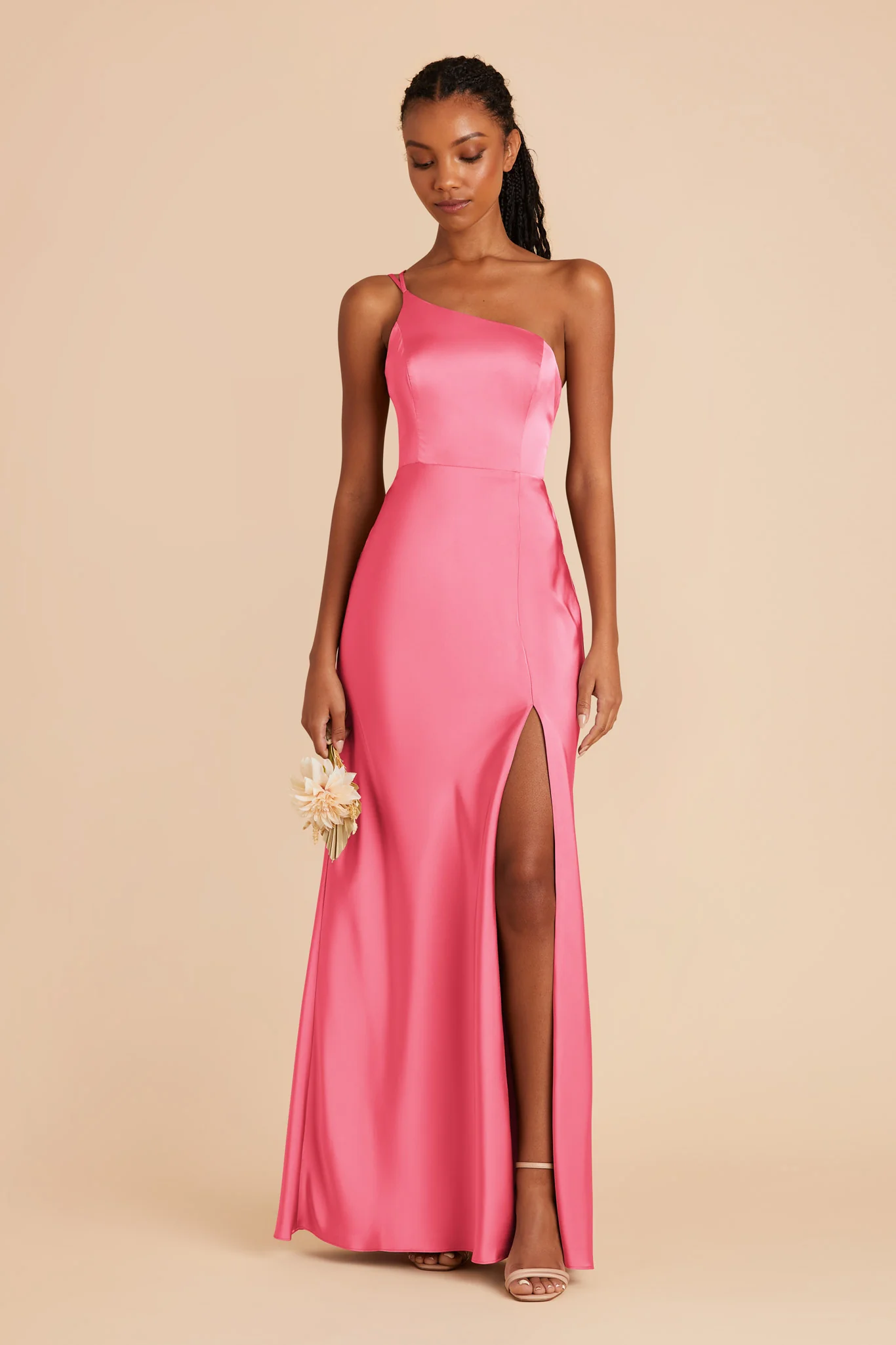 Kensie Matte Satin Dress - Bon Bon Pink - Image 4