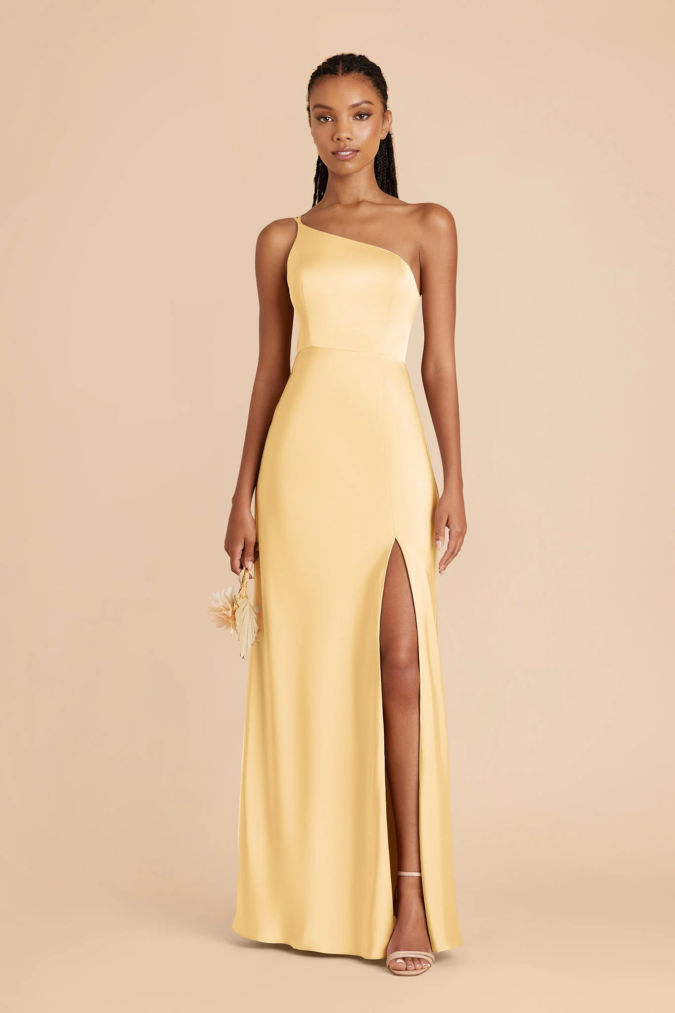 Kensie Matte Satin Dress - Butter