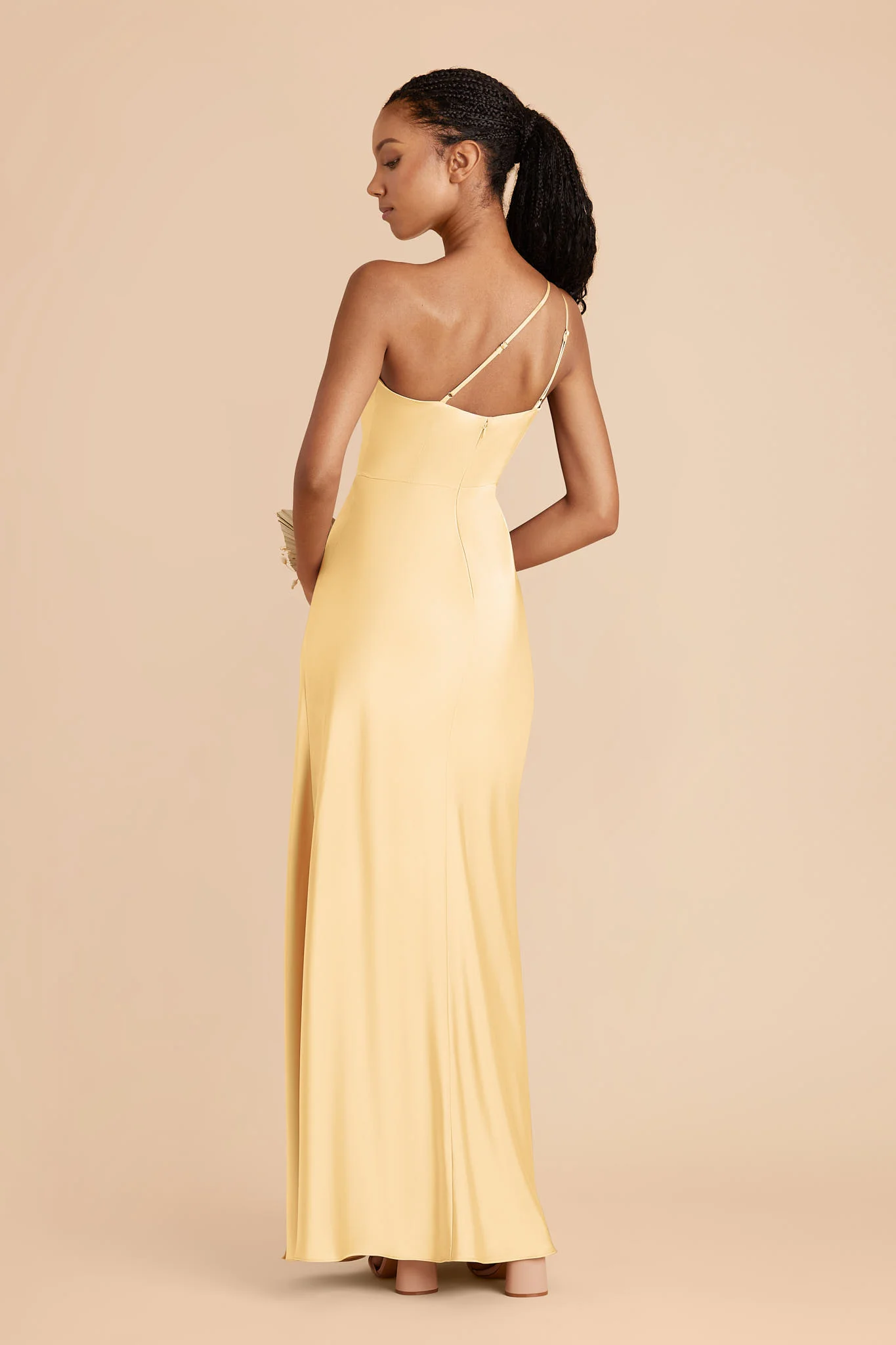 Kensie Matte Satin Dress - Butter - Image 3