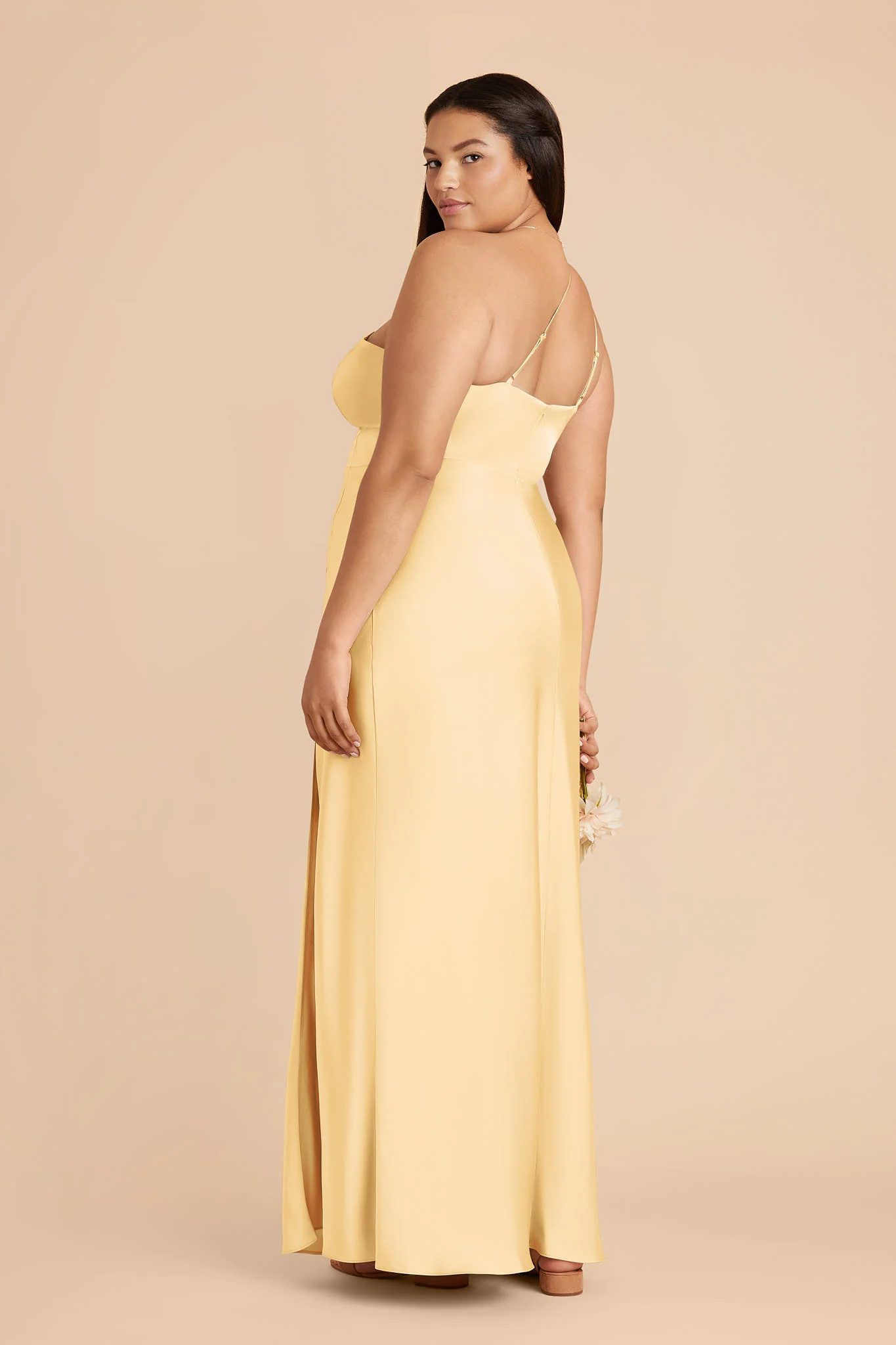 Kensie Matte Satin Dress - Butter - Image 5