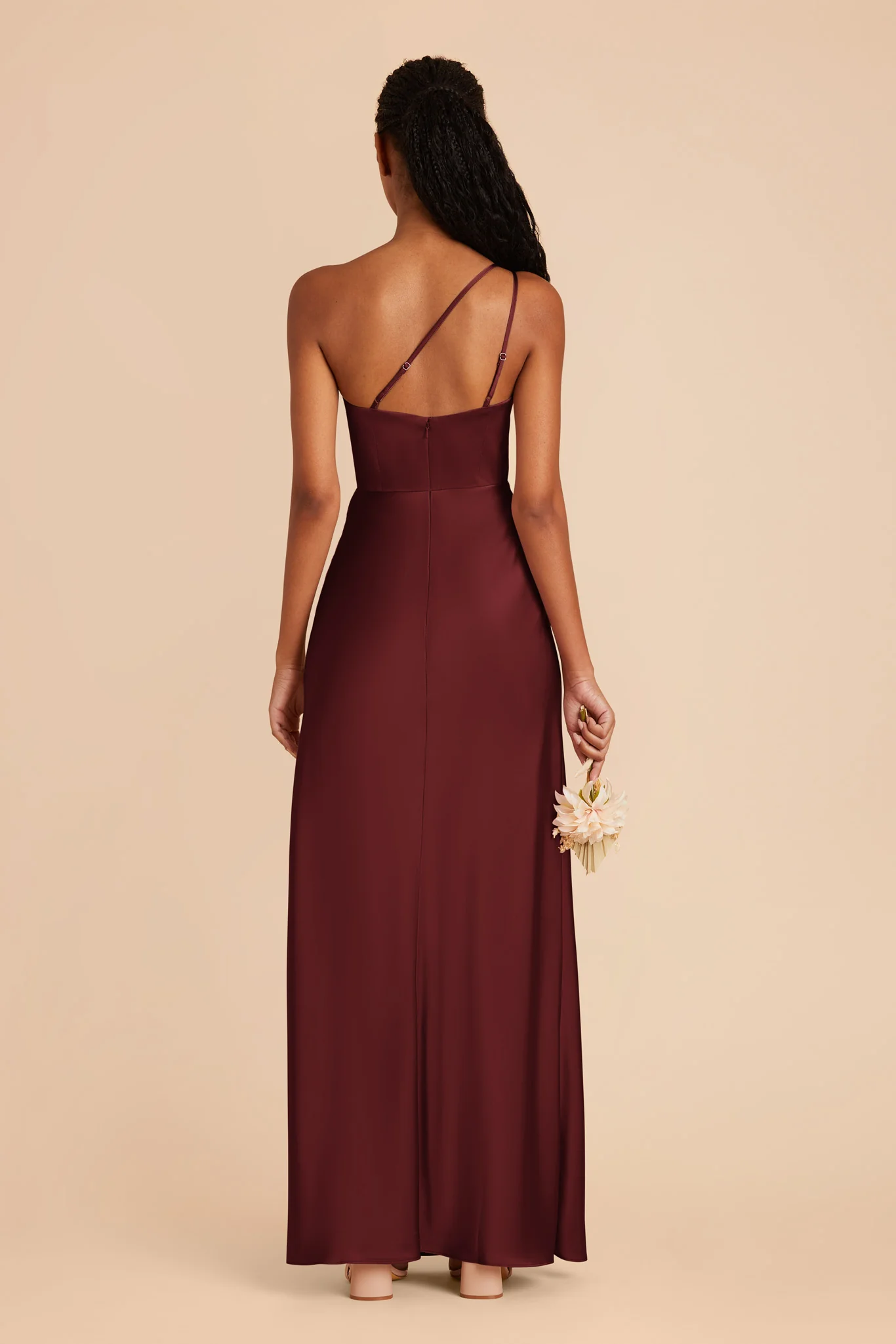 Kensie Matte Satin Dress - Cabernet - Image 6