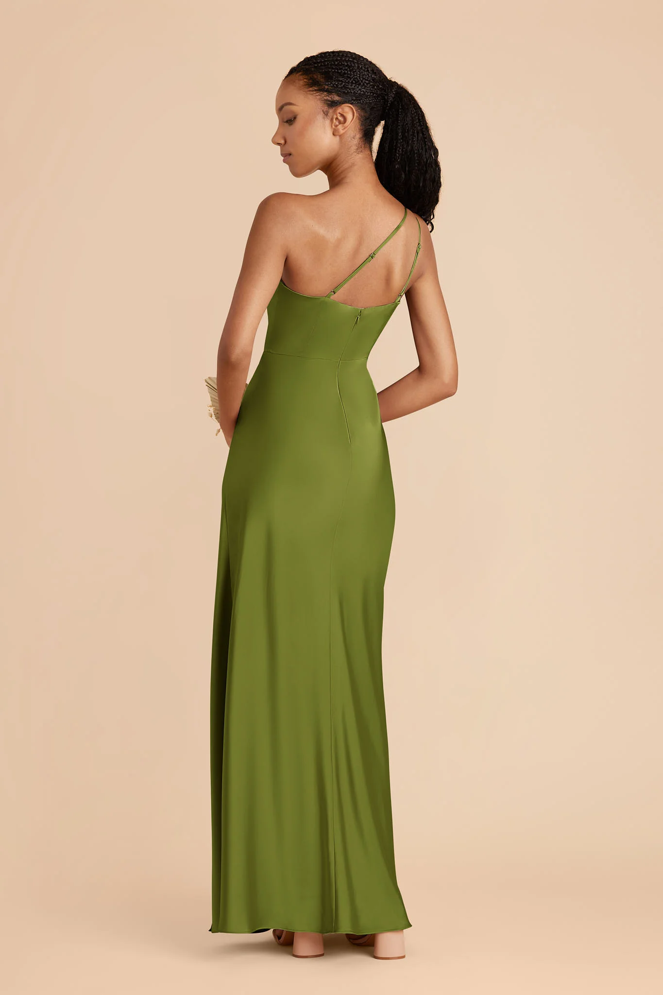 Kensie Matte Satin Dress - Cactus - Image 3