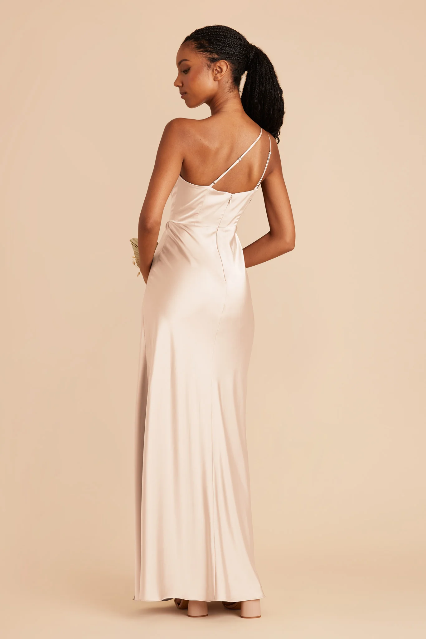 Kensie Matte Satin Dress - Champagne - Image 4