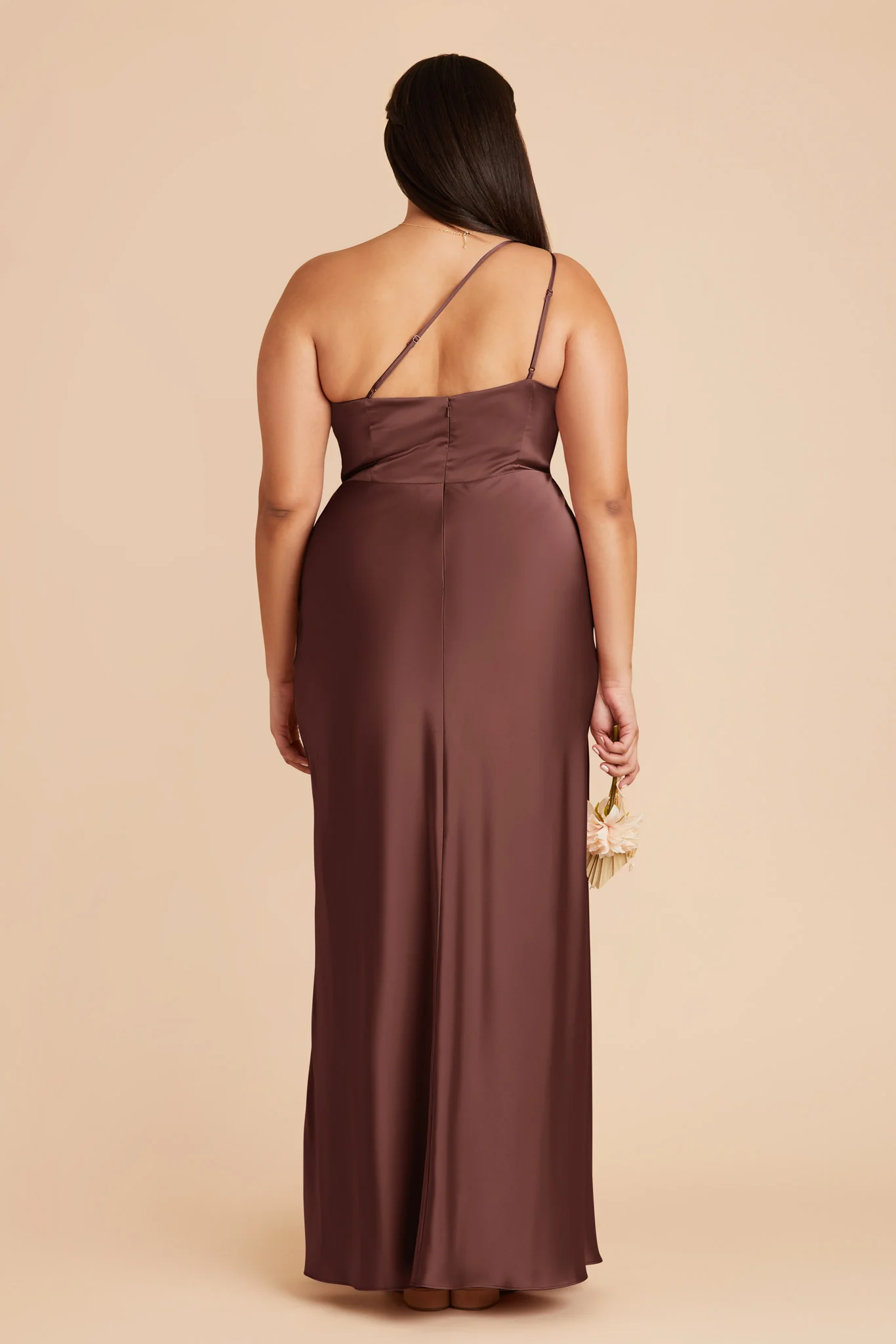 Kensie Matte Satin Dress - Chocolate Brown - Image 9