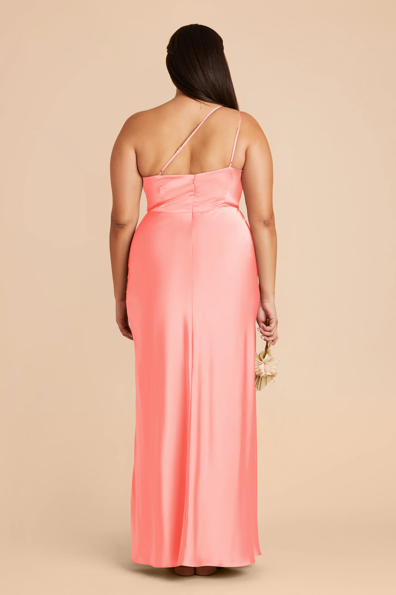 Kensie Matte Satin Dress - Coral Pink - Image 9