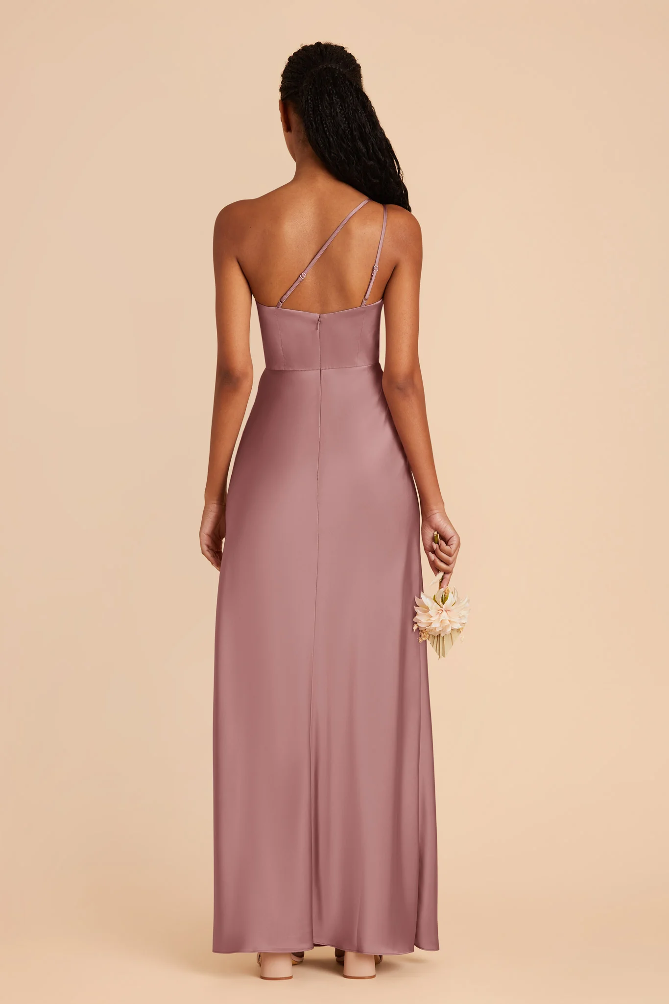 Kensie Matte Satin Dress - Dark Mauve - Image 6