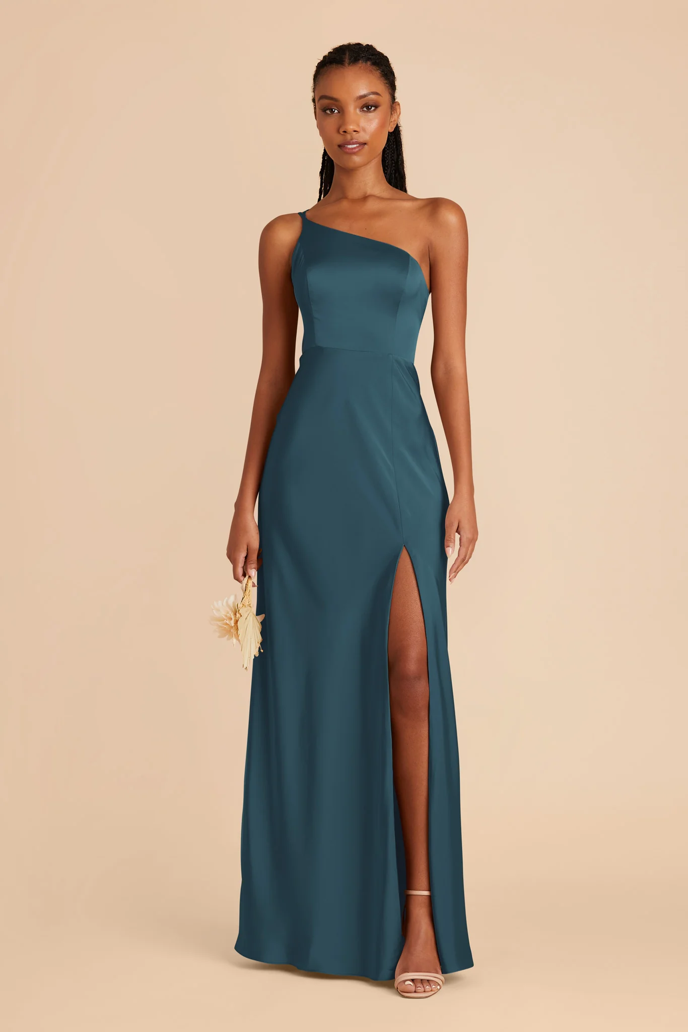 Kensie Matte Satin Dress - Dark Teal