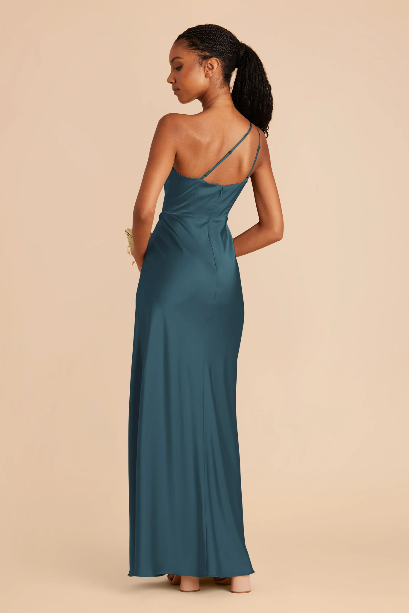 Kensie Matte Satin Dress - Dark Teal - Image 4