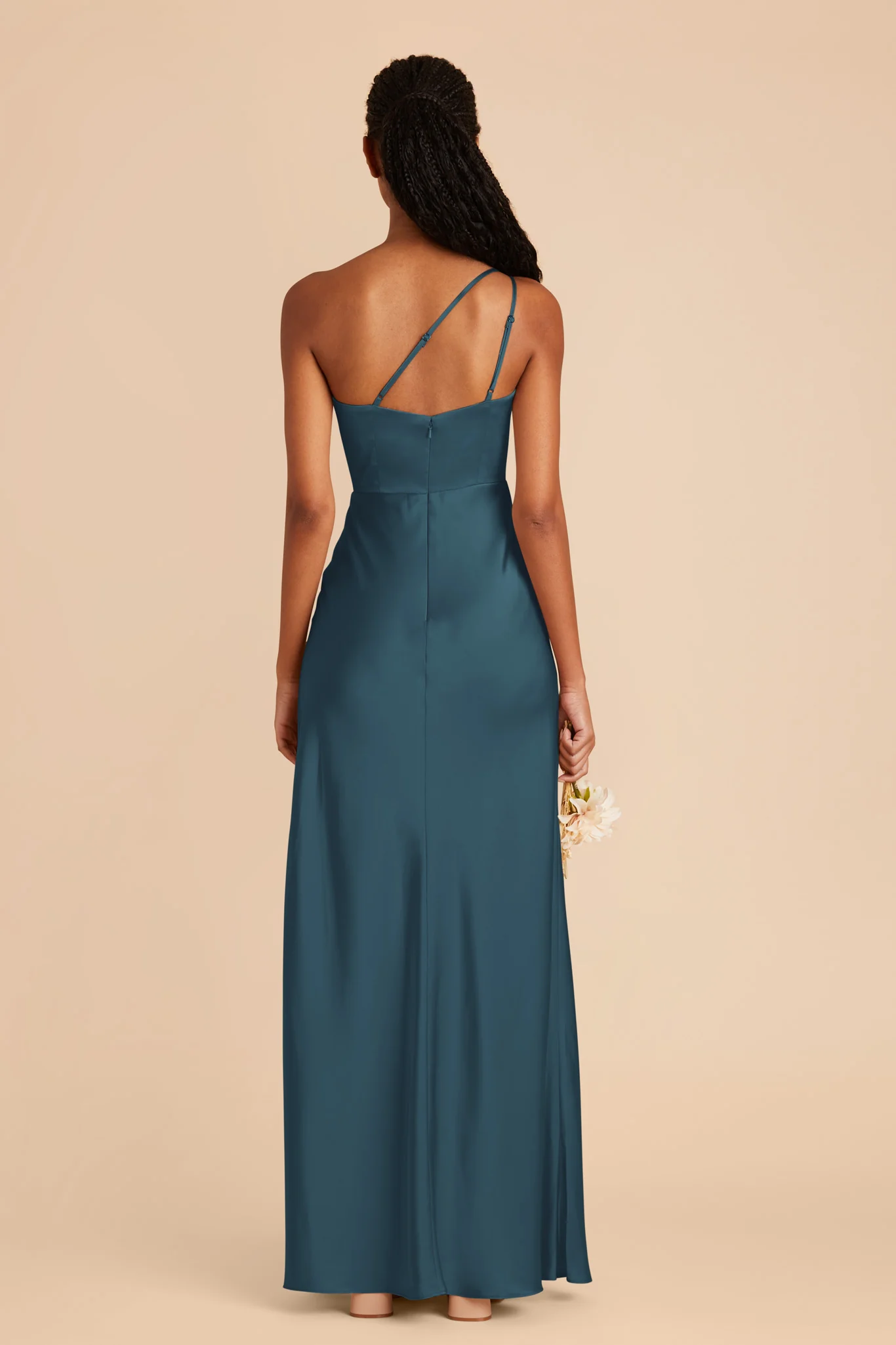 Kensie Matte Satin Dress - Dark Teal - Image 5