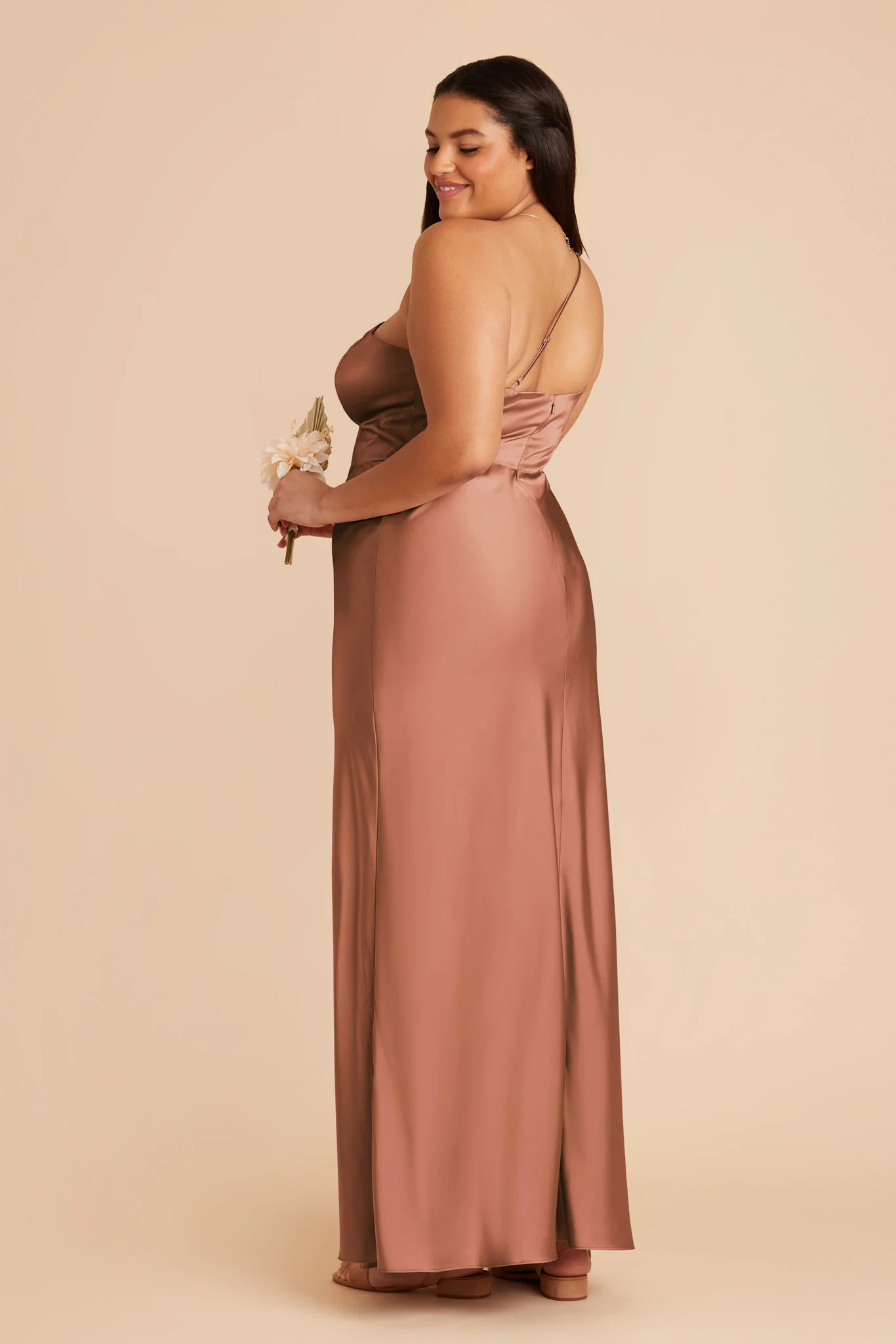 Kensie Matte Satin Dress - Desert Rose - Image 12