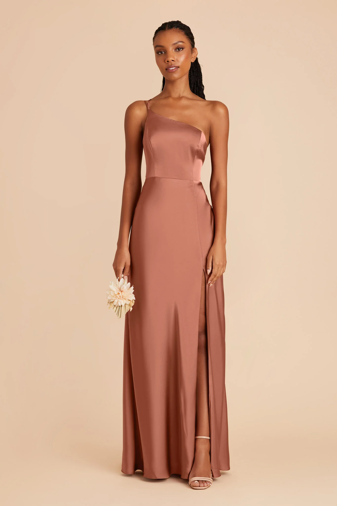 Kensie Matte Satin Dress - Desert Rose - Image 3