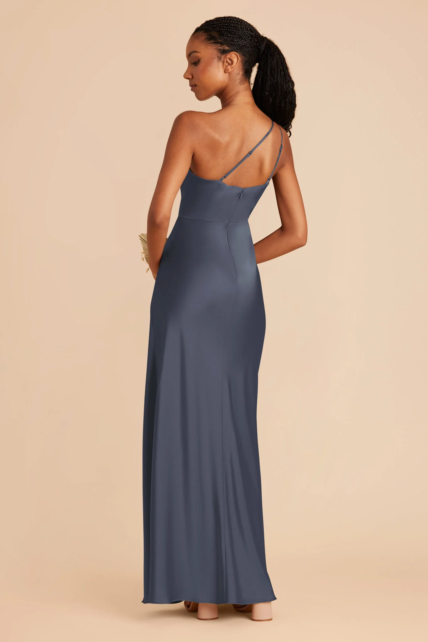 Kensie Matte Satin Dress - Dusk Blue - Image 4