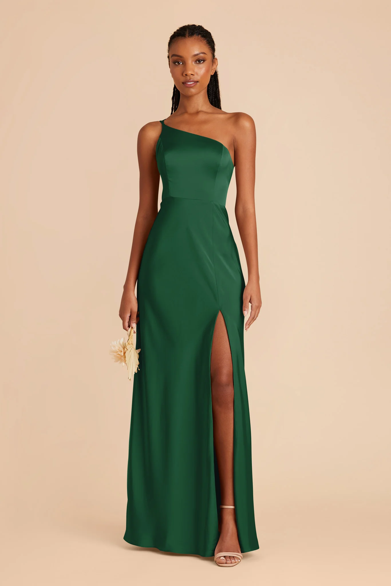 Kensie Matte Satin Dress - Forest Green