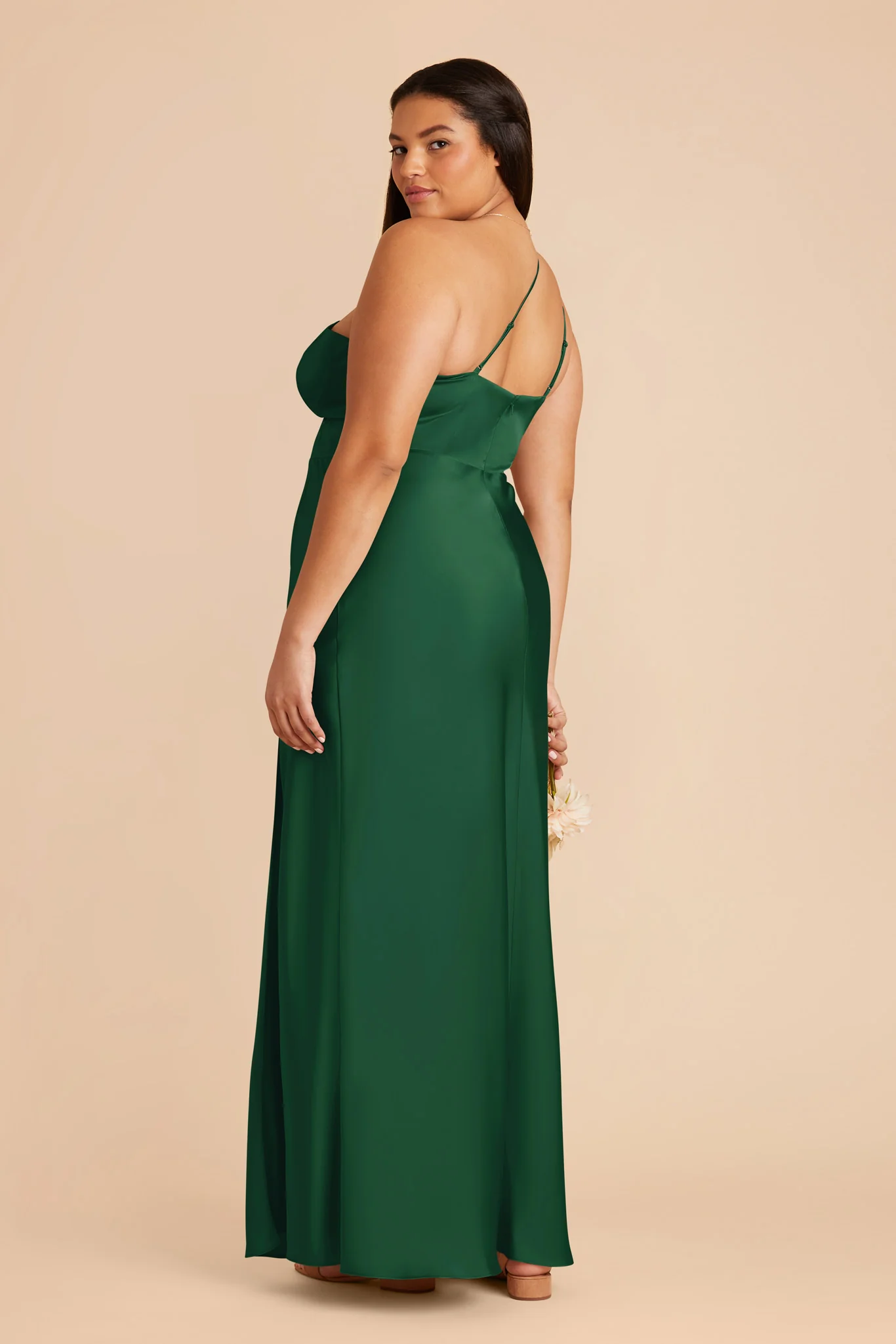 Kensie Matte Satin Dress - Forest Green - Image 6