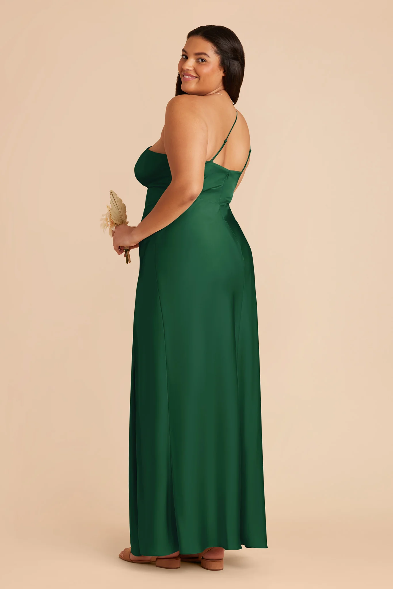 Kensie Matte Satin Dress - Forest Green - Image 7