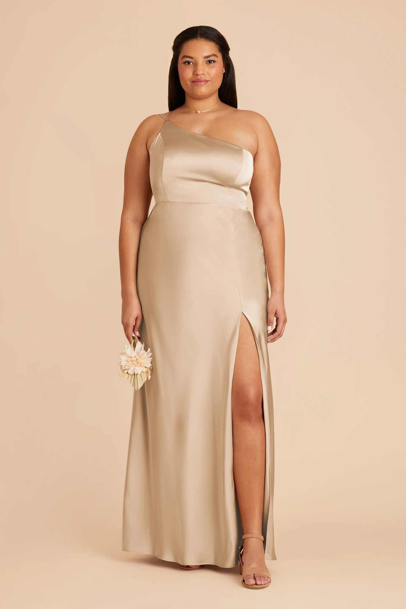 Kensie Matte Satin Dress - Gold - Image 2