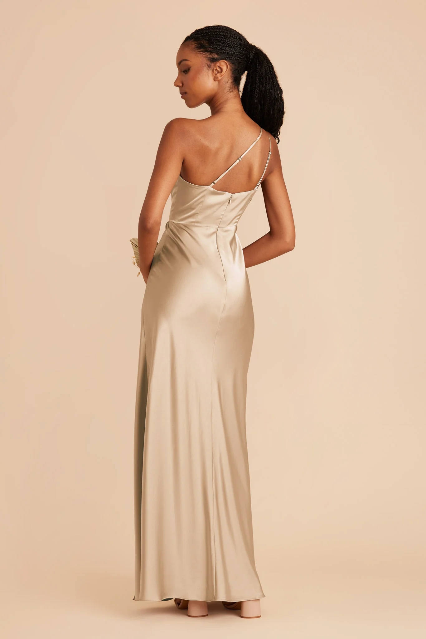 Kensie Matte Satin Dress - Gold - Image 4
