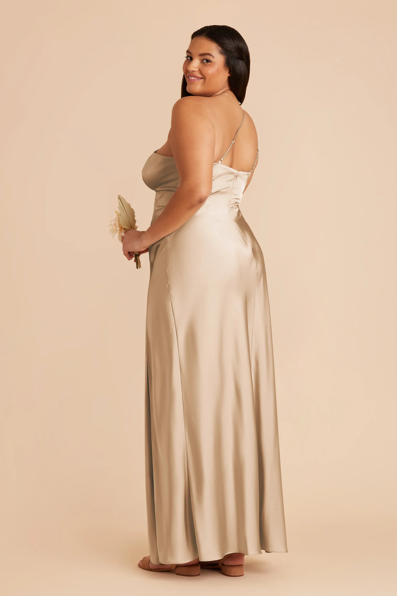 Kensie Matte Satin Dress - Gold - Image 8
