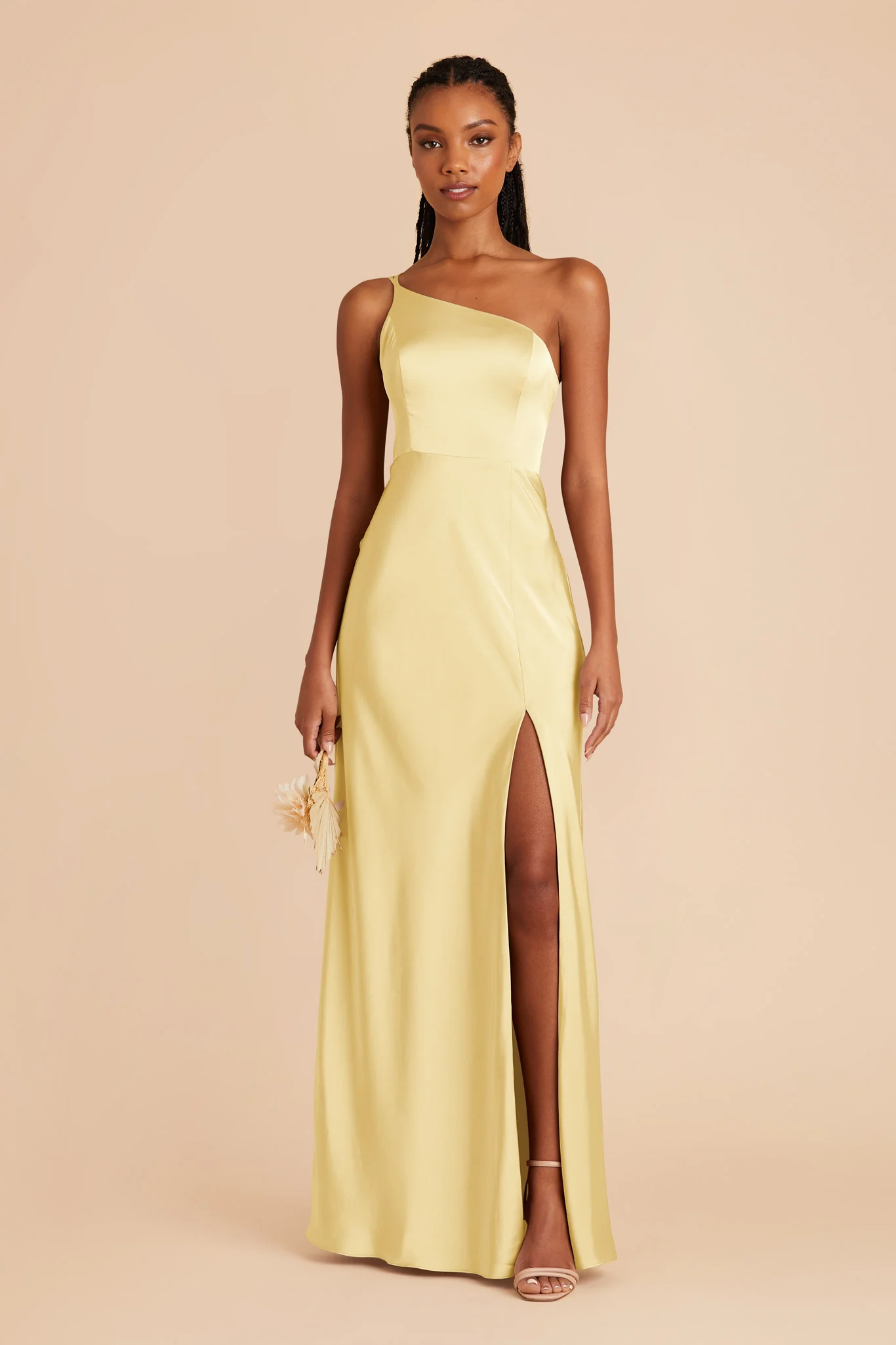 Kensie Matte Satin Dress - Lemon Sorbet
