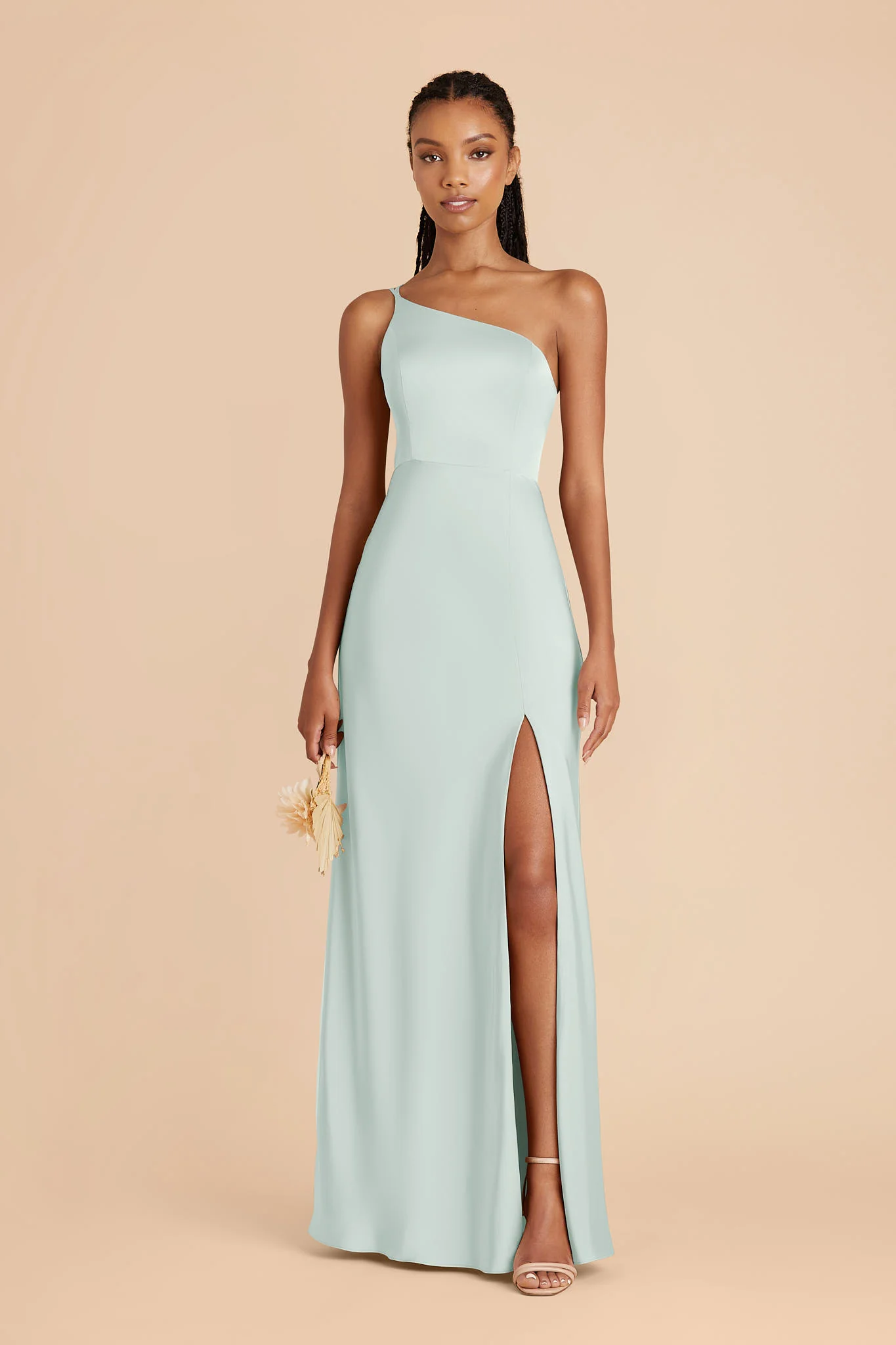 Kensie Matte Satin Dress - Mint - Image 3