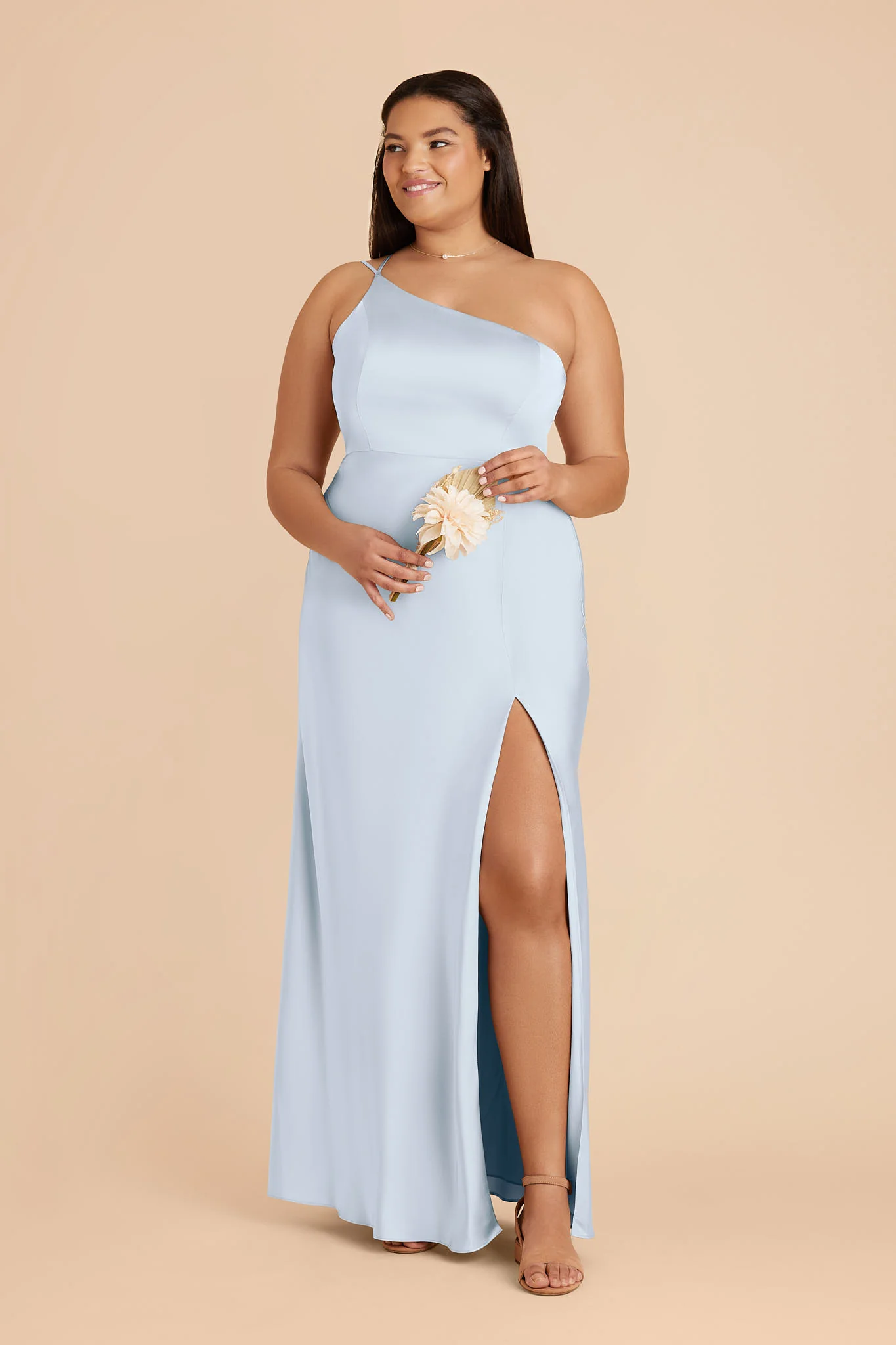 Kensie Matte Satin Dress - Mist Blue - Image 2