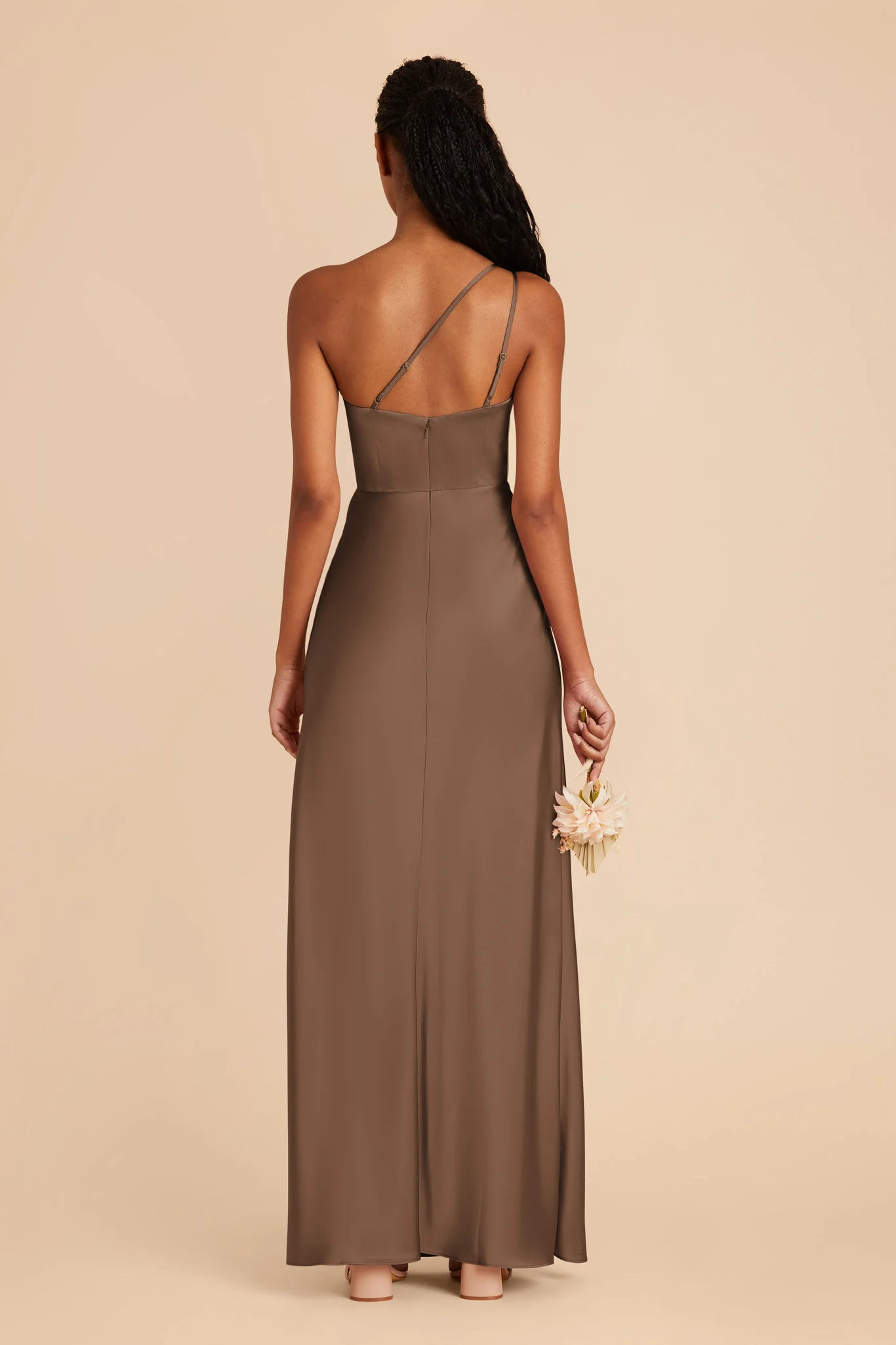 Kensie Matte Satin Dress - Mocha - Image 6