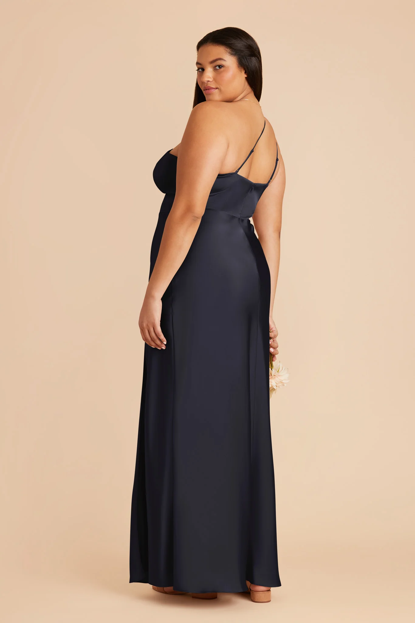 Kensie Matte Satin Dress - Navy - Image 6
