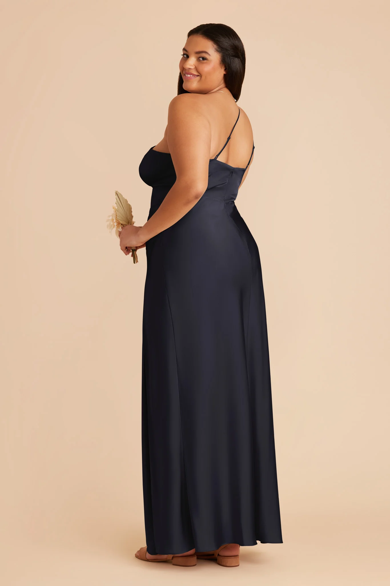 Kensie Matte Satin Dress - Navy - Image 7
