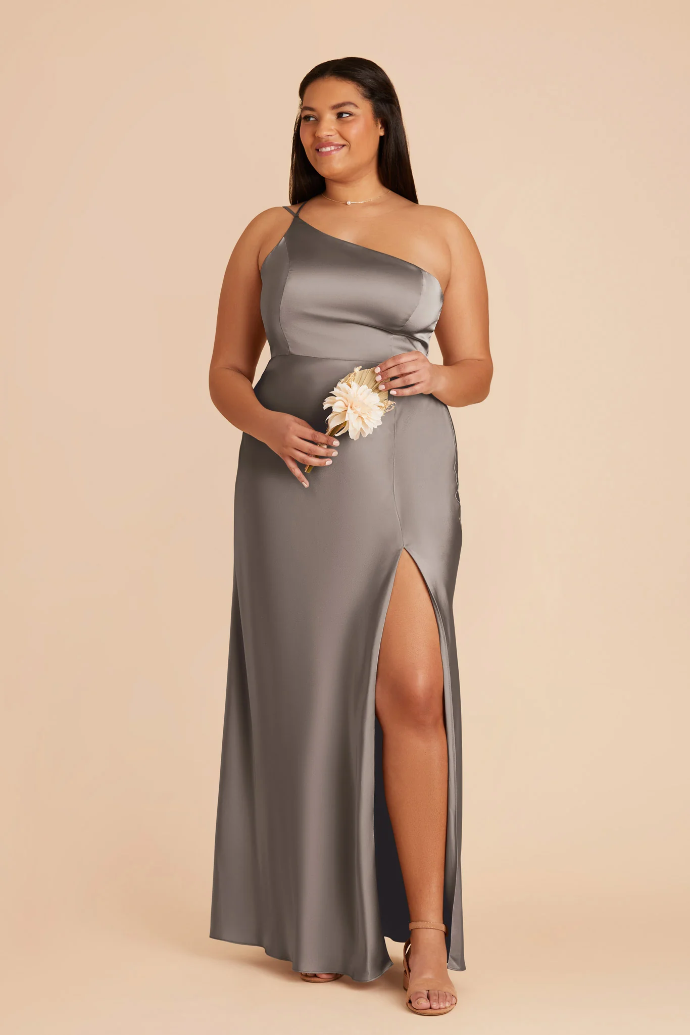 Kensie Matte Satin Dress - Quartz - Image 2