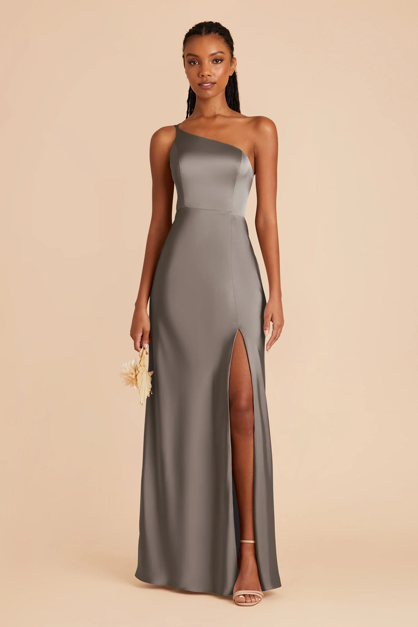 Kensie Matte Satin Dress - Quartz - Image 3
