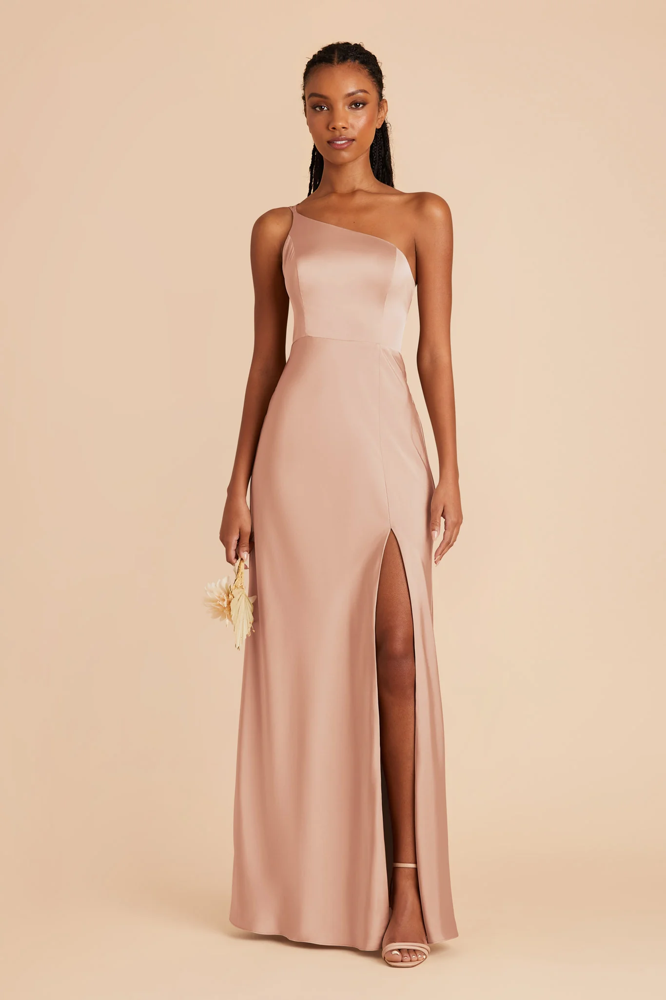 Kensie Matte Satin Dress - Rose Gold