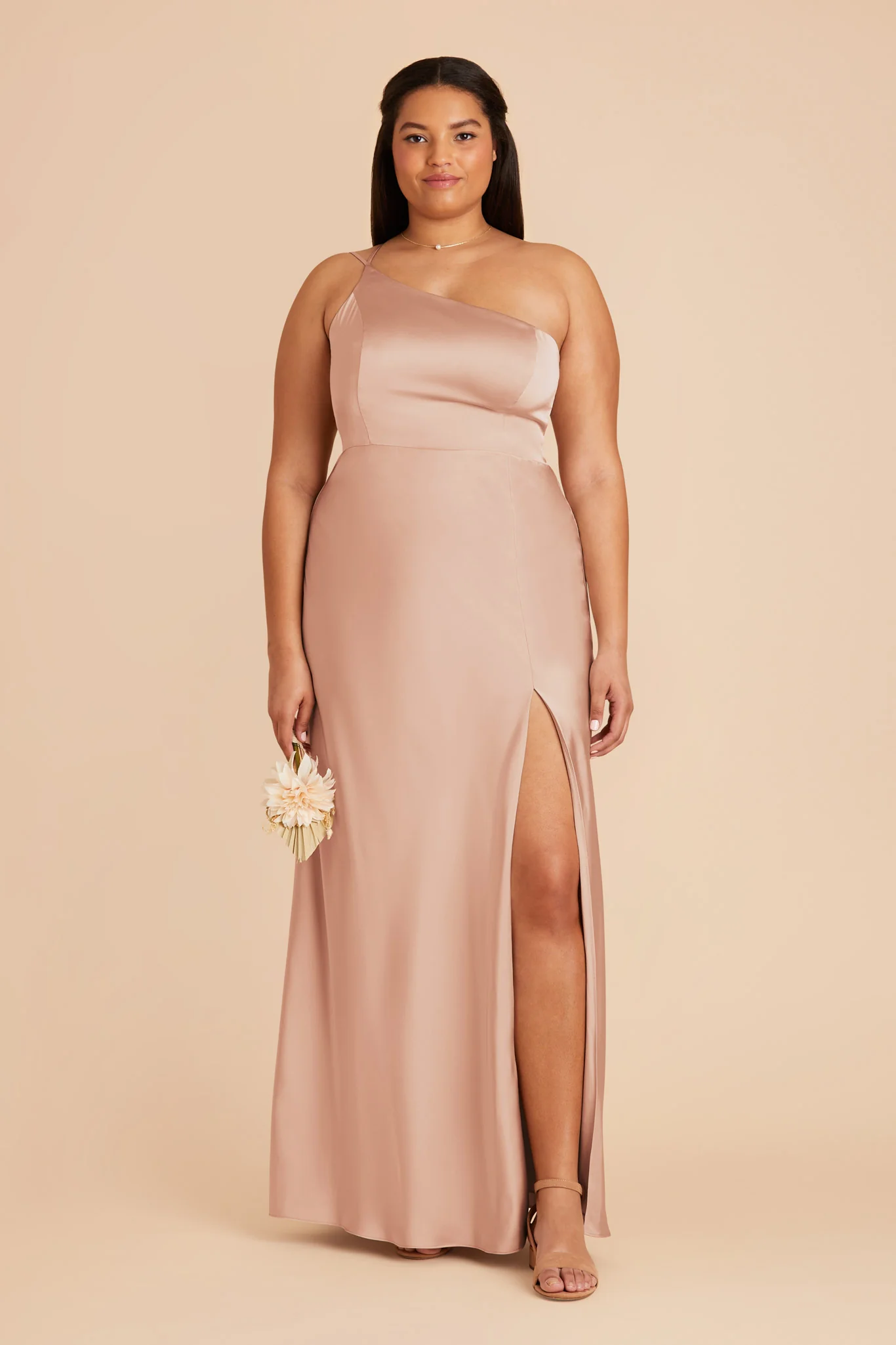 Kensie Matte Satin Dress - Rose Gold - Image 2