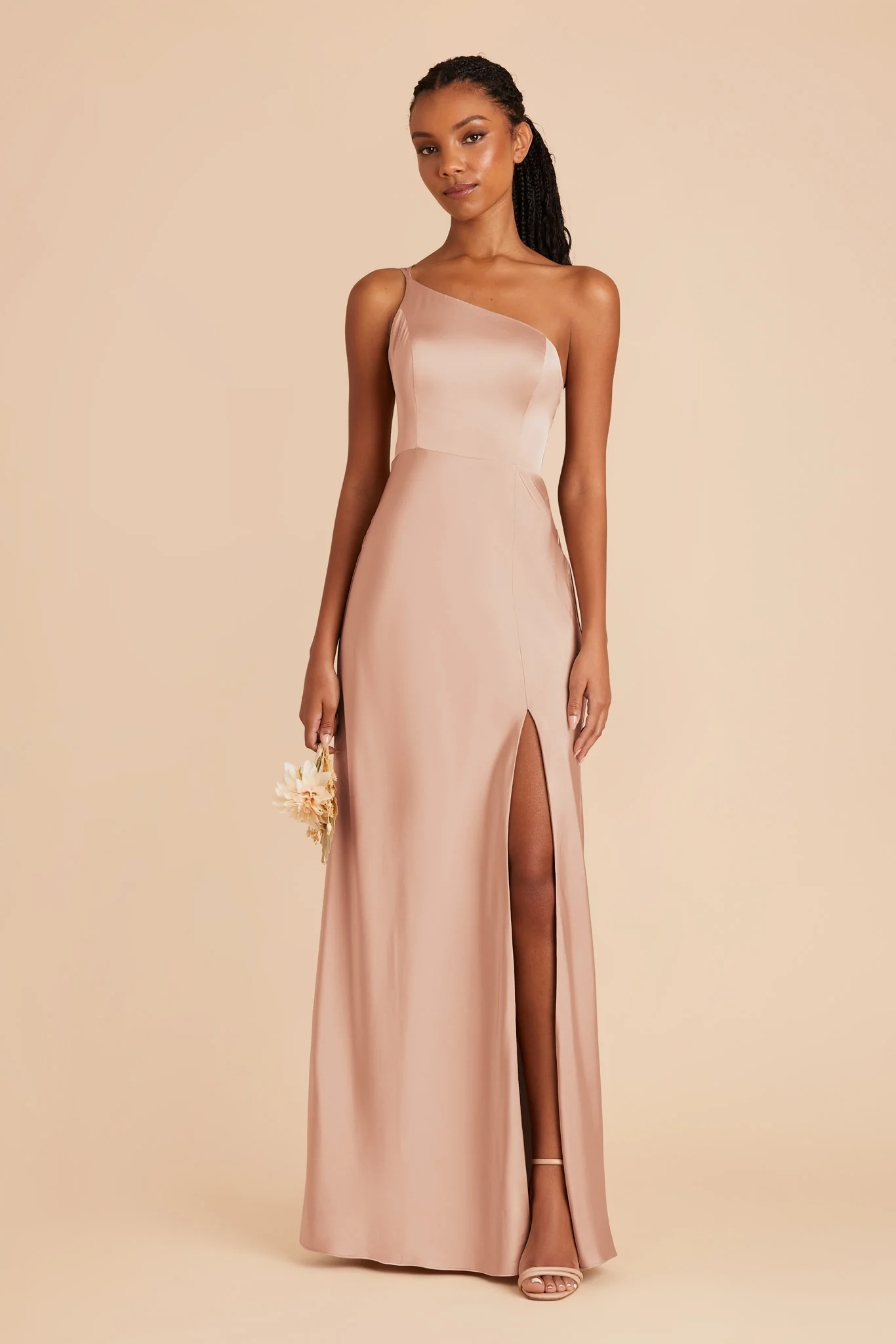 Kensie Matte Satin Dress - Rose Gold - Image 3