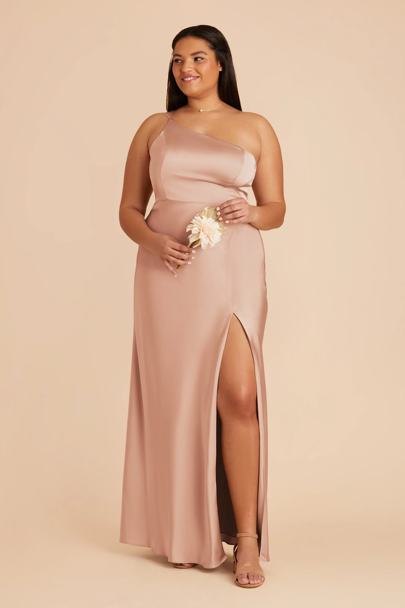 Kensie Matte Satin Dress - Rose Gold - Image 6