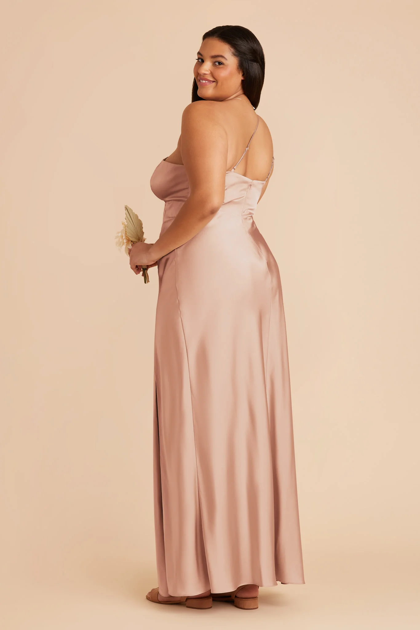 Kensie Matte Satin Dress - Rose Gold - Image 7