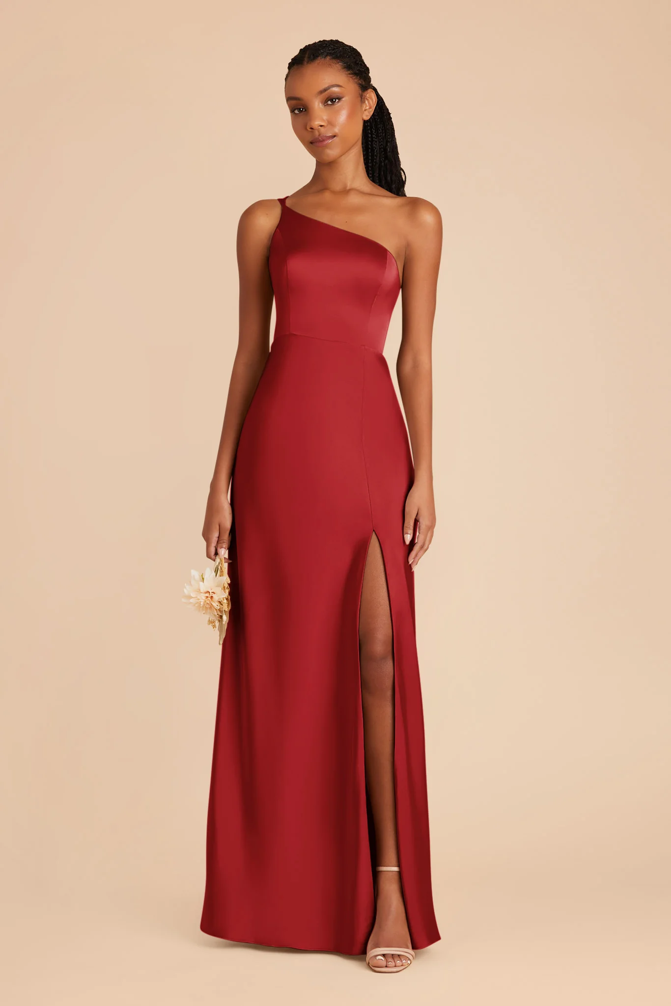 Kensie Matte Satin Dress - Ruby Red - Image 3
