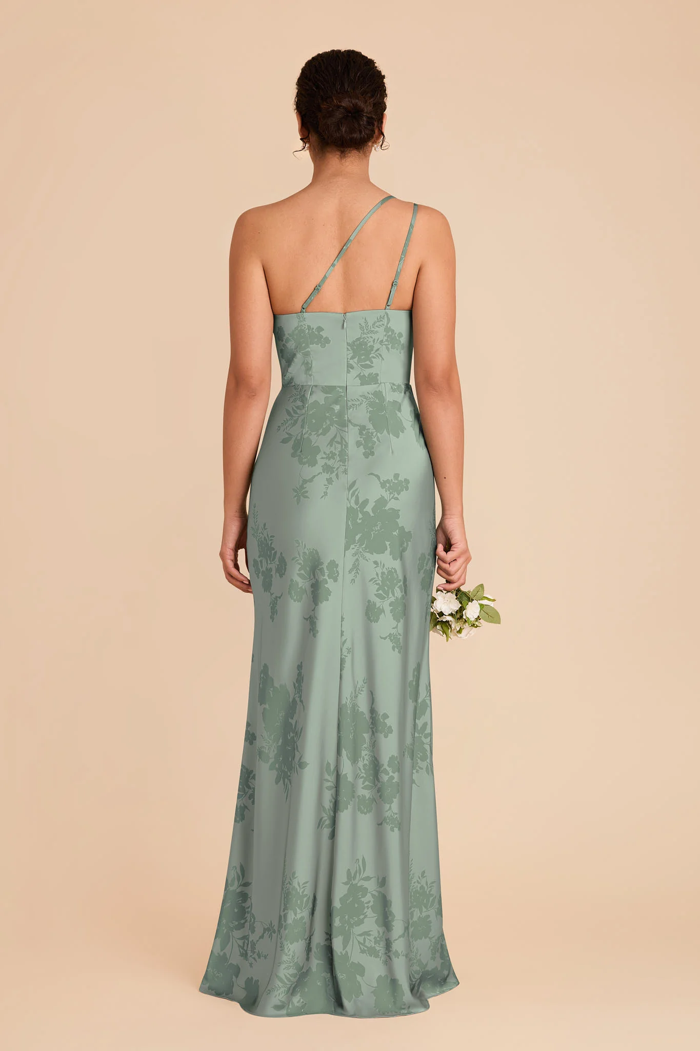 Kensie Matte Satin Dress - Sage Whimsical Blooms - Image 5