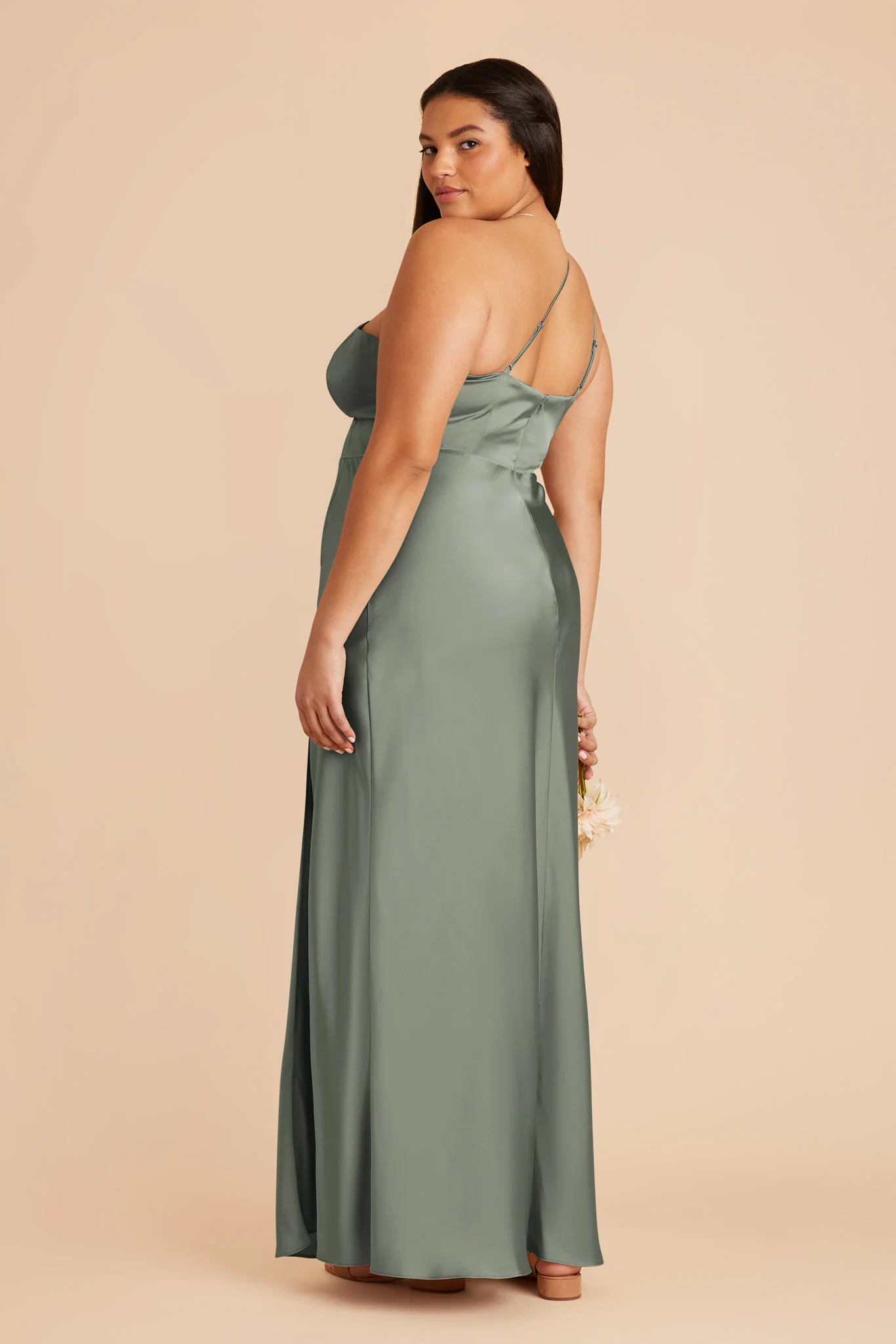 Kensie Matte Satin Dress - Sea Glass - Image 8
