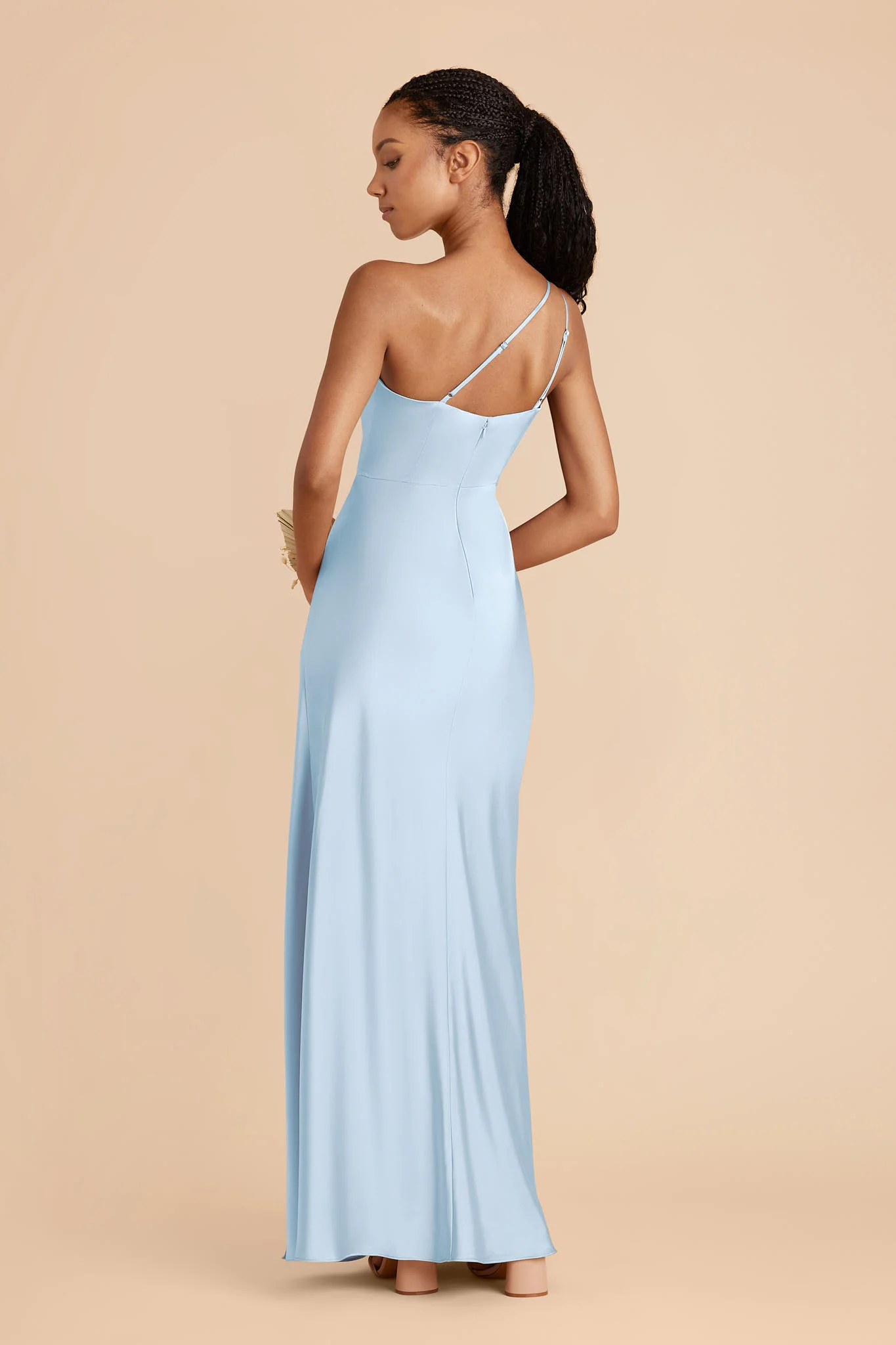 Kensie Matte Satin Dress - Sky Blue - Image 4