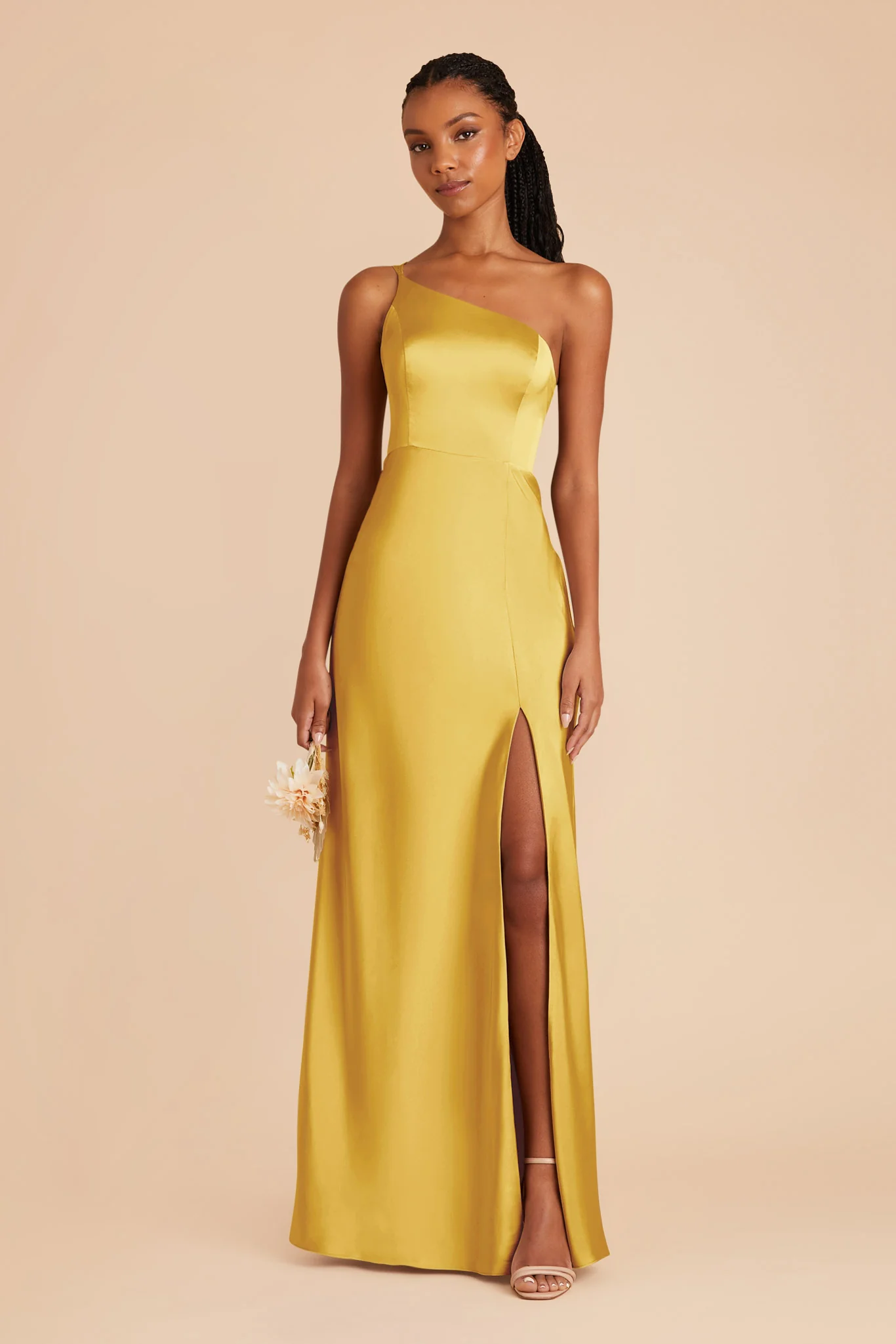 Kensie Matte Satin Dress - Sunflower Yellow - Image 3