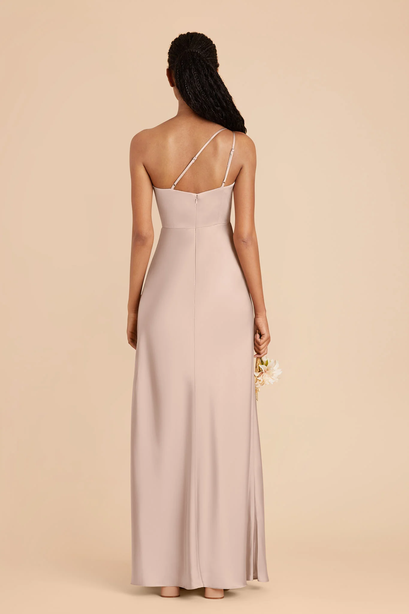 Kensie Matte Satin Dress - Taupe - Image 4