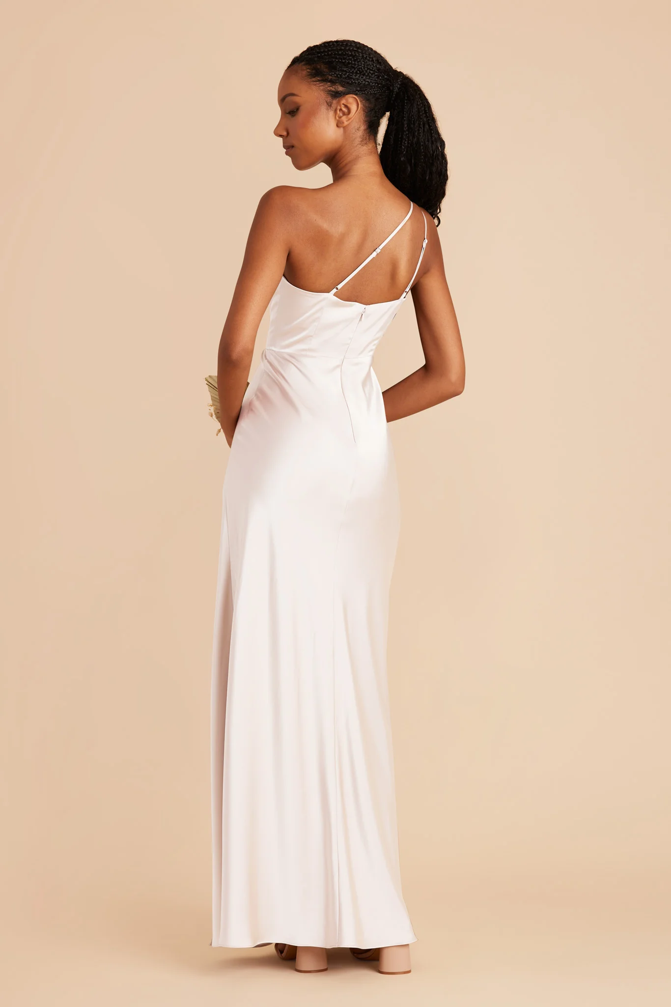 Kensie Matte Satin Dress - White - Image 4