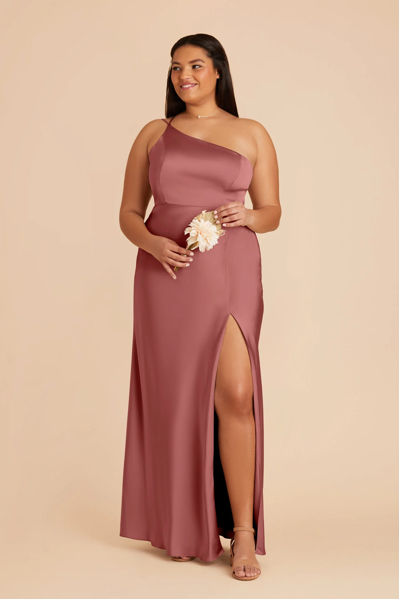 Kensie Matte Satin Dress - Wild Rose - Image 2